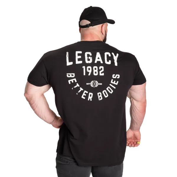Better Bodies Legacy Street T-shirt, Washed Black