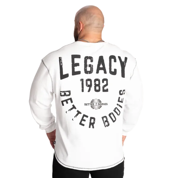 Better Bodies Legacy Thermal long sleeve t shirt, White