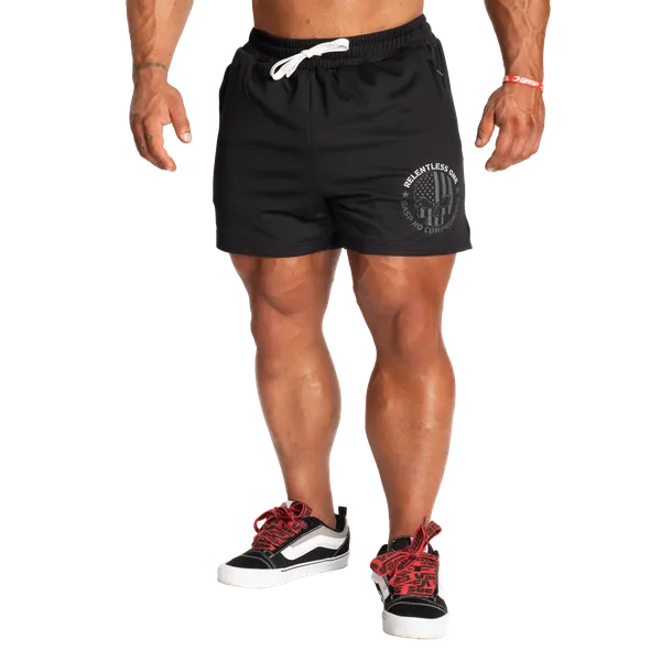 Gasp R1 Mesh Shorts/träningsshorts, Black/White