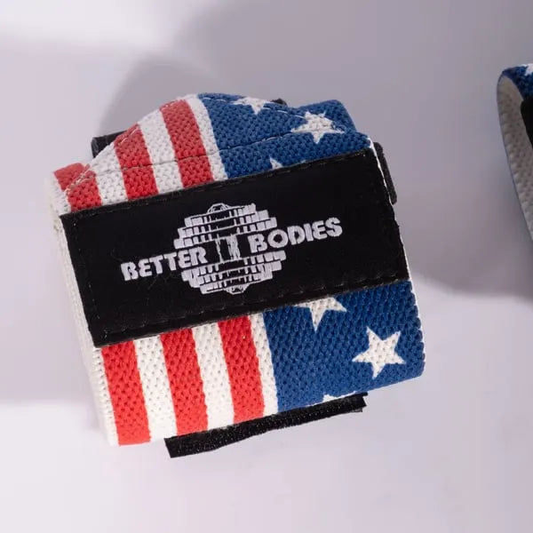 Better Bodies USA Flag Håndledsbind, Rød/Hvid/Blå