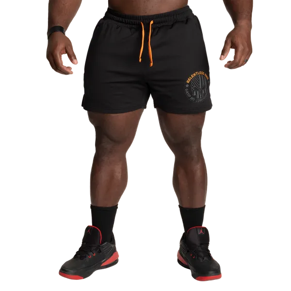 Gasp R1 Mesh Shorts/träningsshorts, Black/Orange