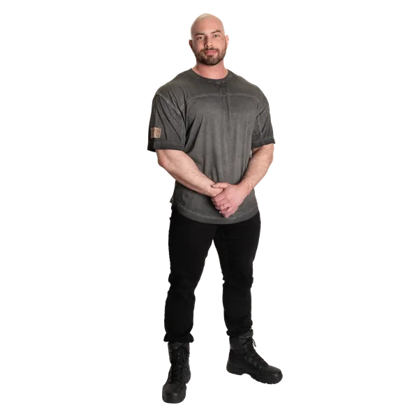 Better Bodies 19th Street Yoke Original T-shirt, Washed Black