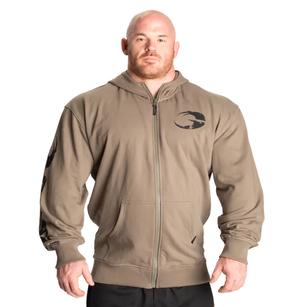 Gasp Original Classic Zip Hoodie, Washed Green