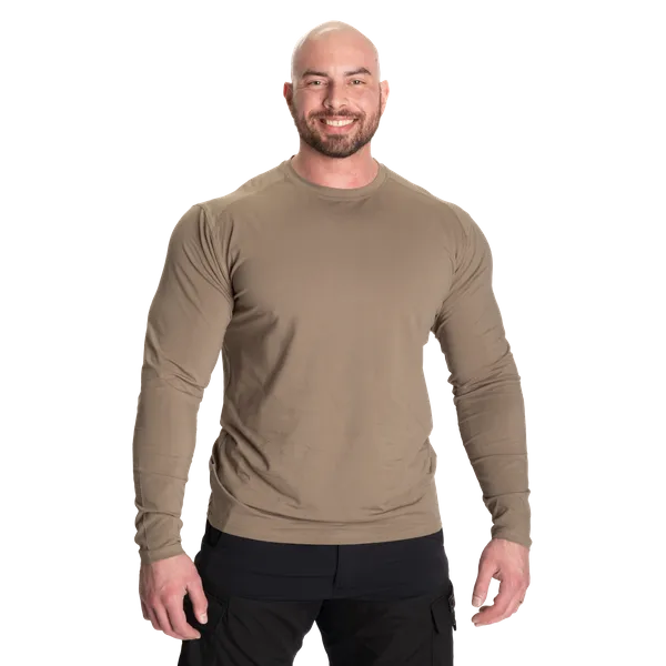 Gasp Muscle long sleeve t shirt, Washed Green