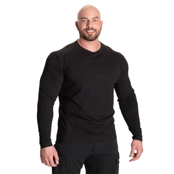Gasp Muscle long sleeve t shirt, Black