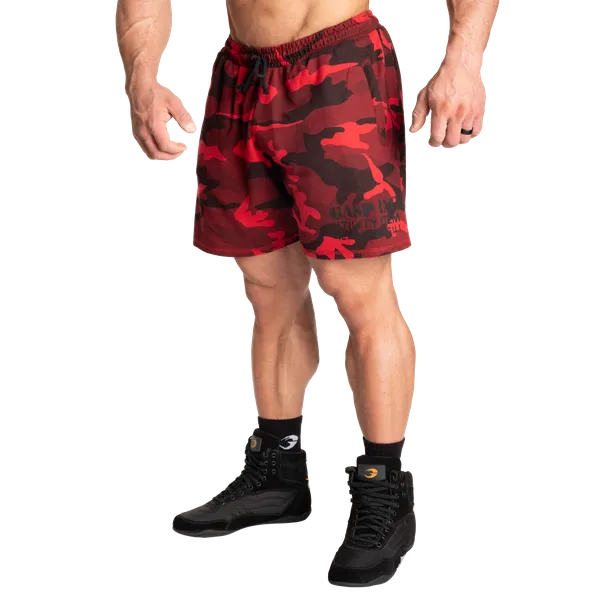 Gasp Thermo shorts/træningsshorts 6", Rød Camo
