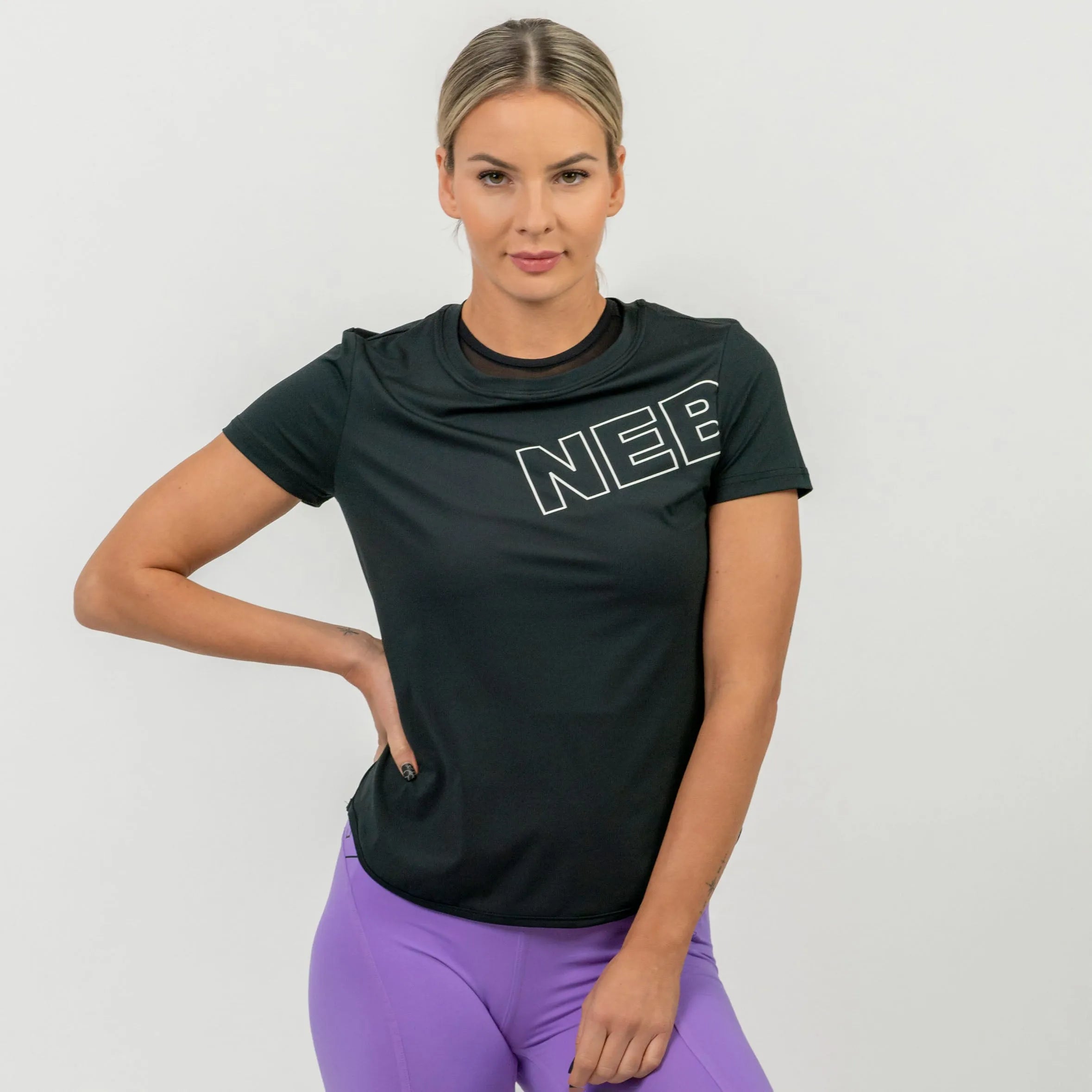NEBBIA FIT Active Functional T-shirt, black
