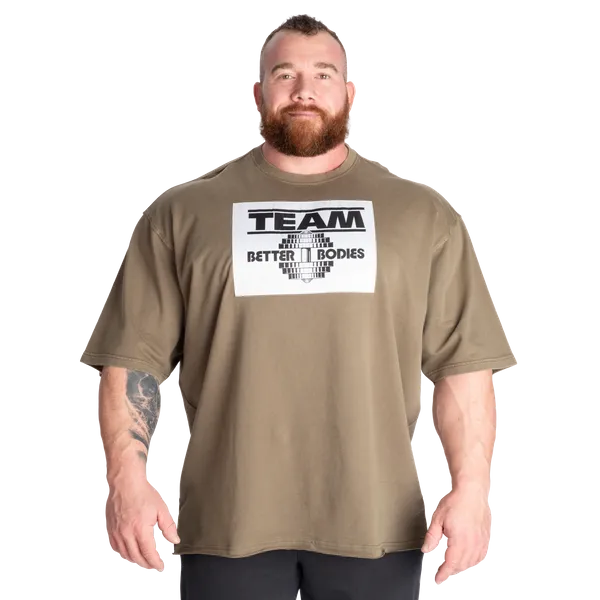 Better Bodies Team BB Iron T-shirt, Washed Green