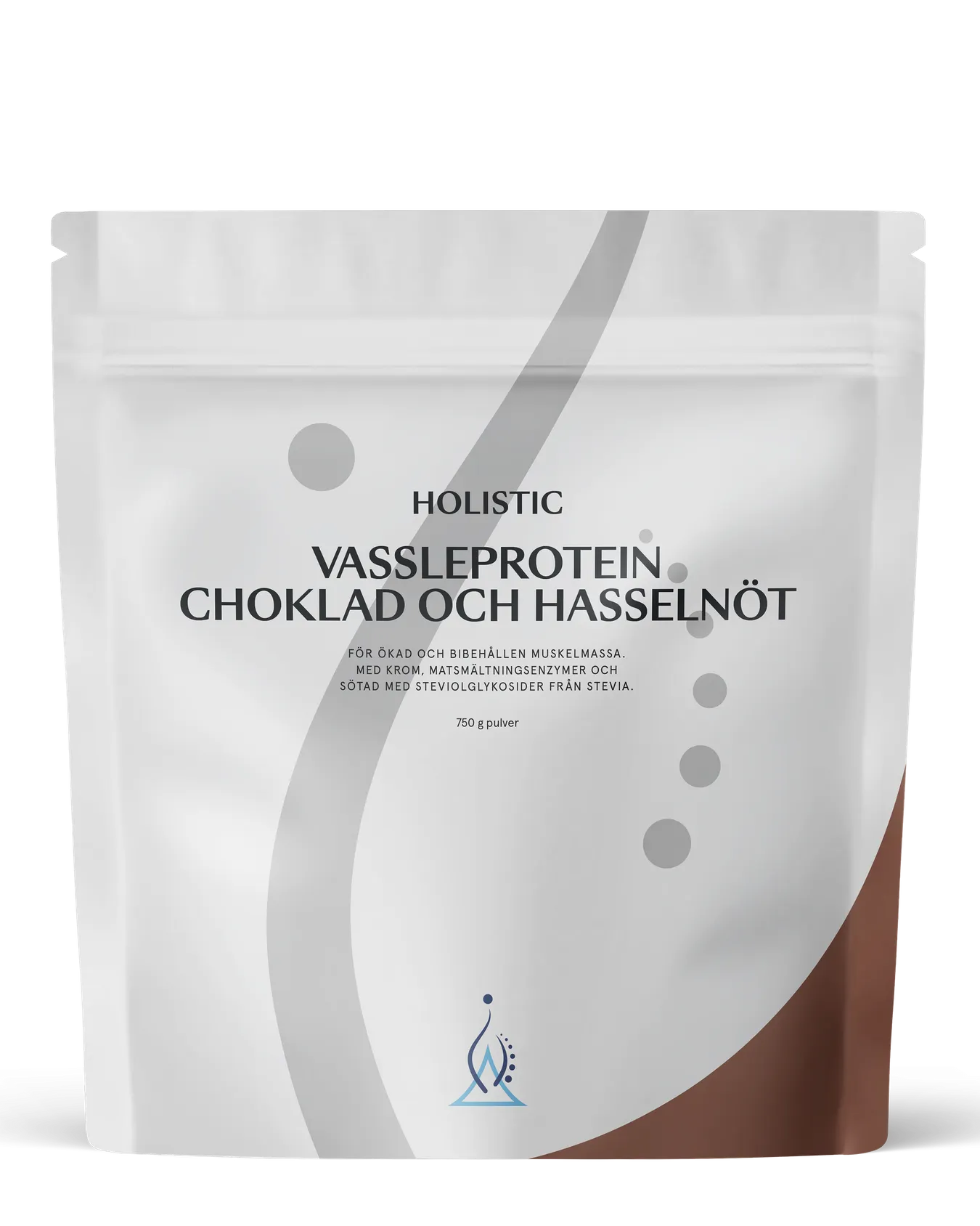 Holistisk valleprotein med chokolade og hasselnød, 750 g