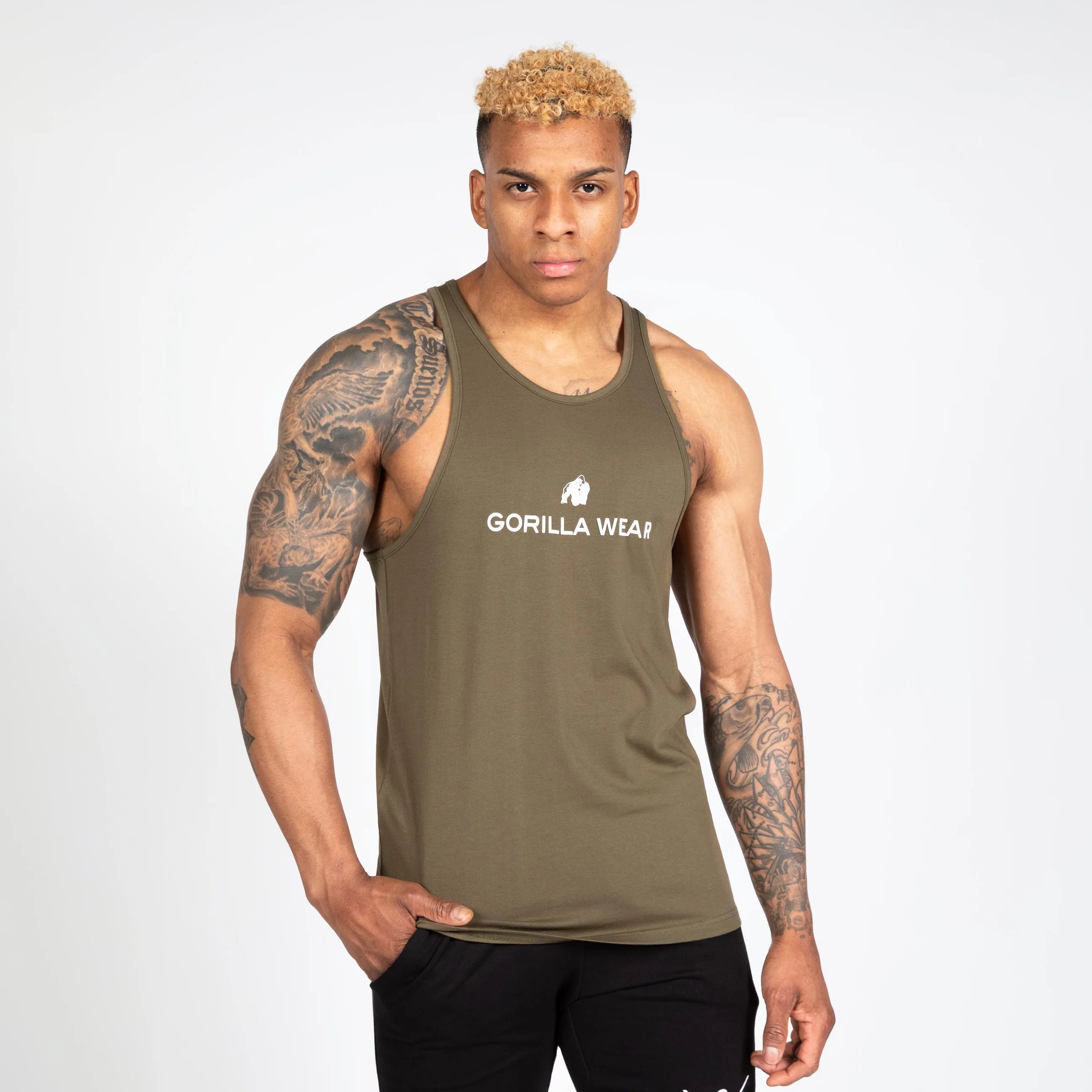 Gorilla Wear Carter Stretch Tank Top/Linne, army green