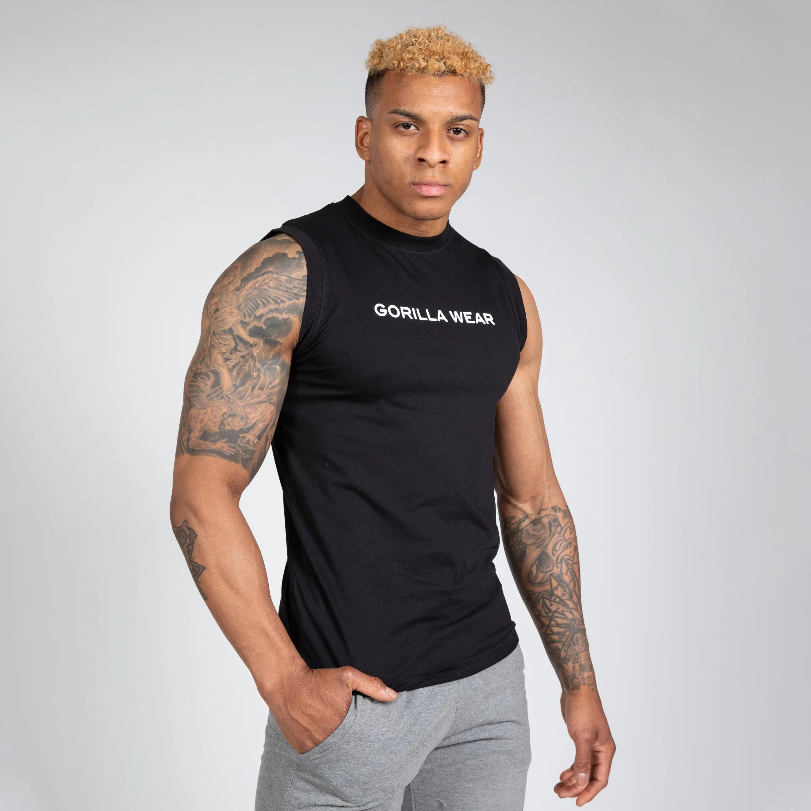 Gorilla Wear - Sorrento Ærmeløs T-shirt, sort