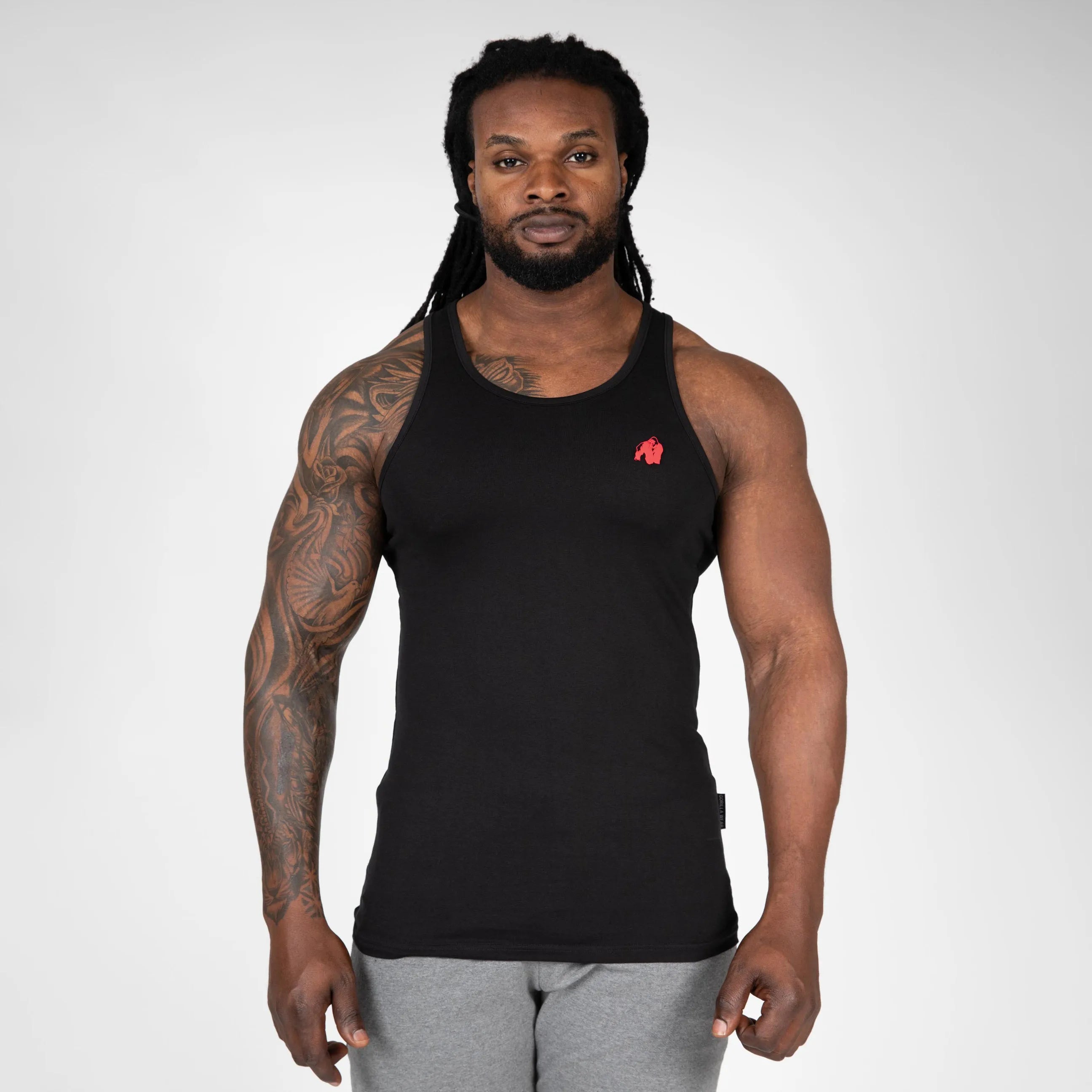Gorilla Wear Adams Stretch Tanktop/Lin, sort