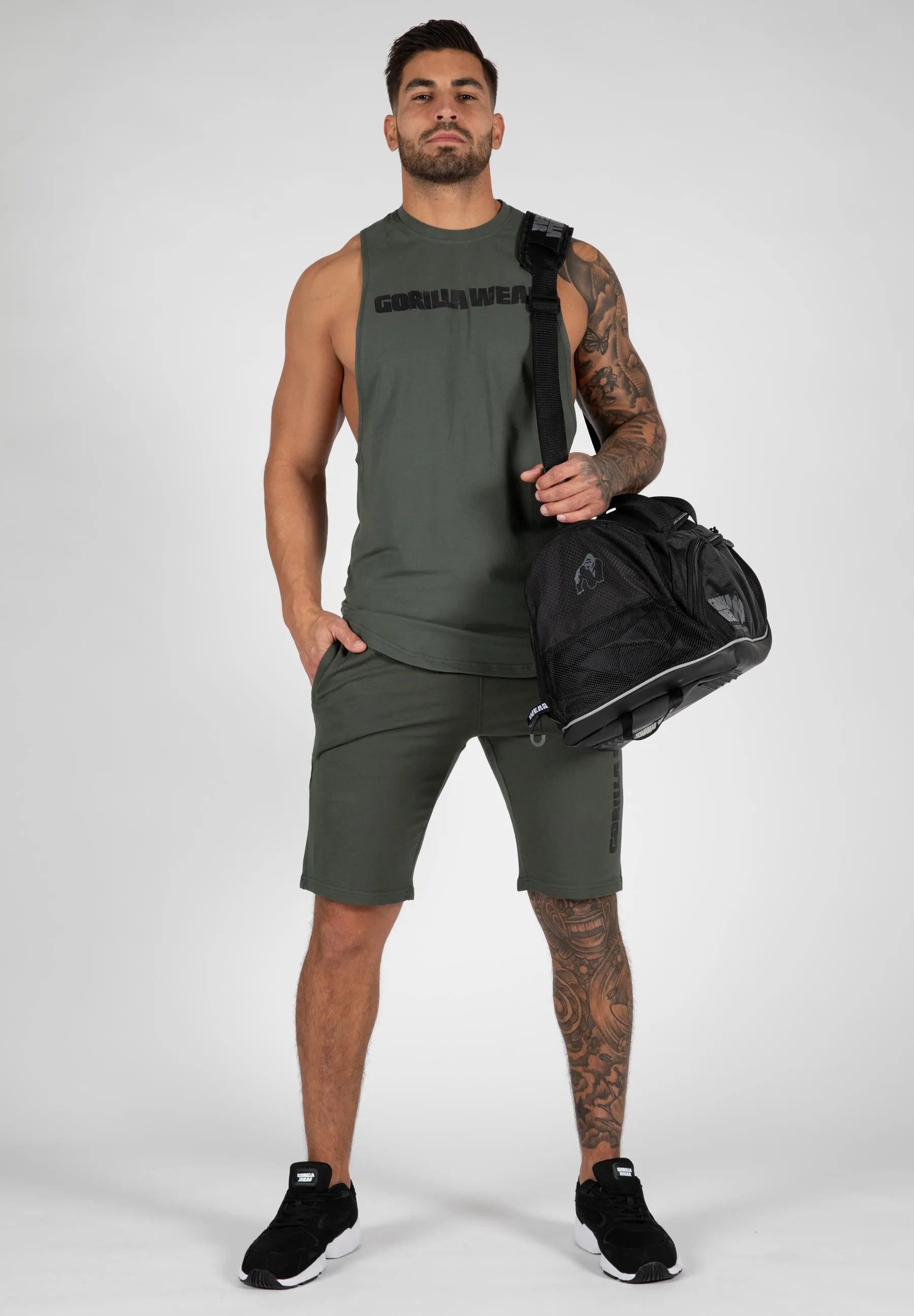 Gorilla Wear - Milo Drop Armhole Tank Top/Linne, green