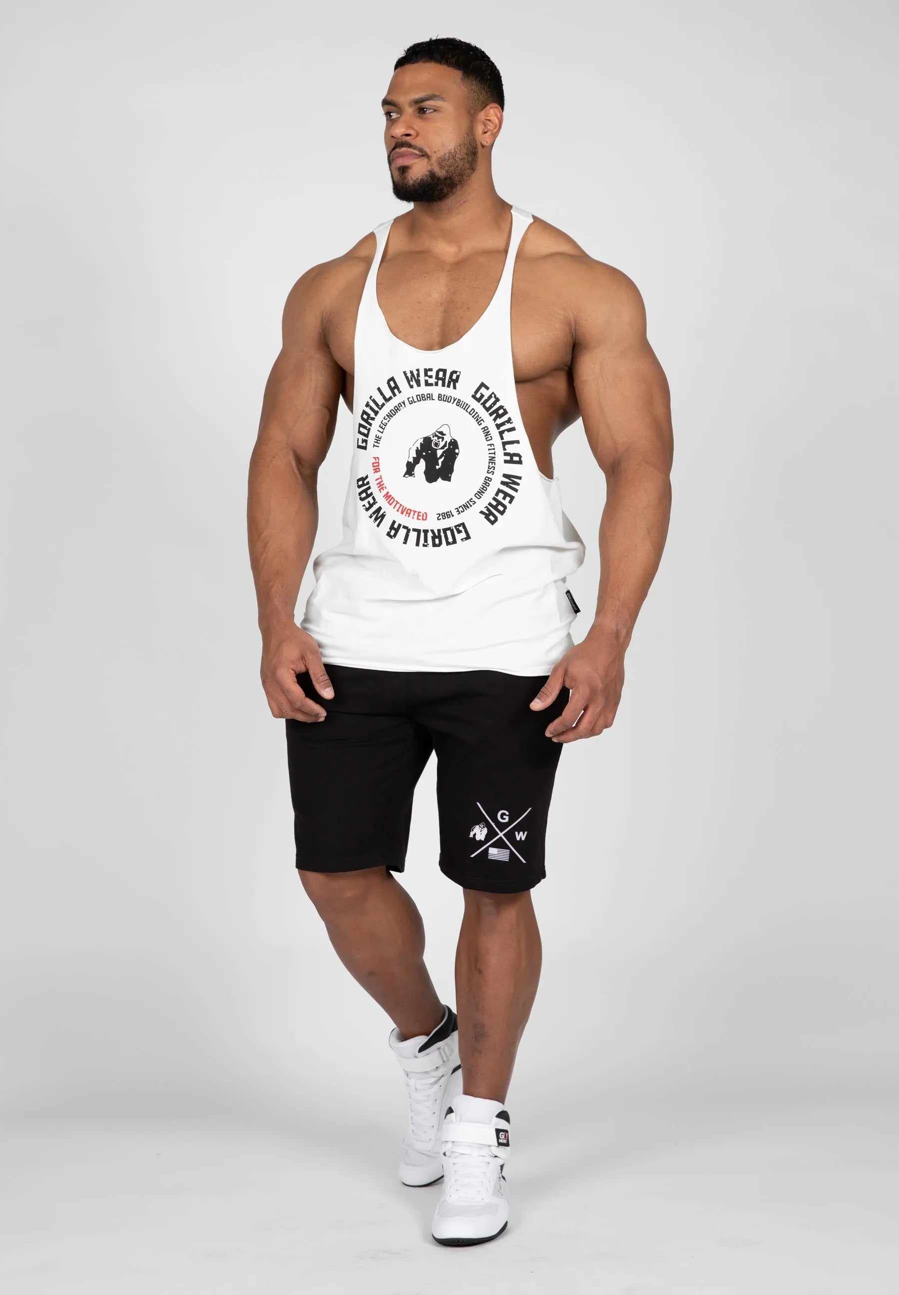 Gorilla Wear - Melrose Stringer Tanktop, Hvid