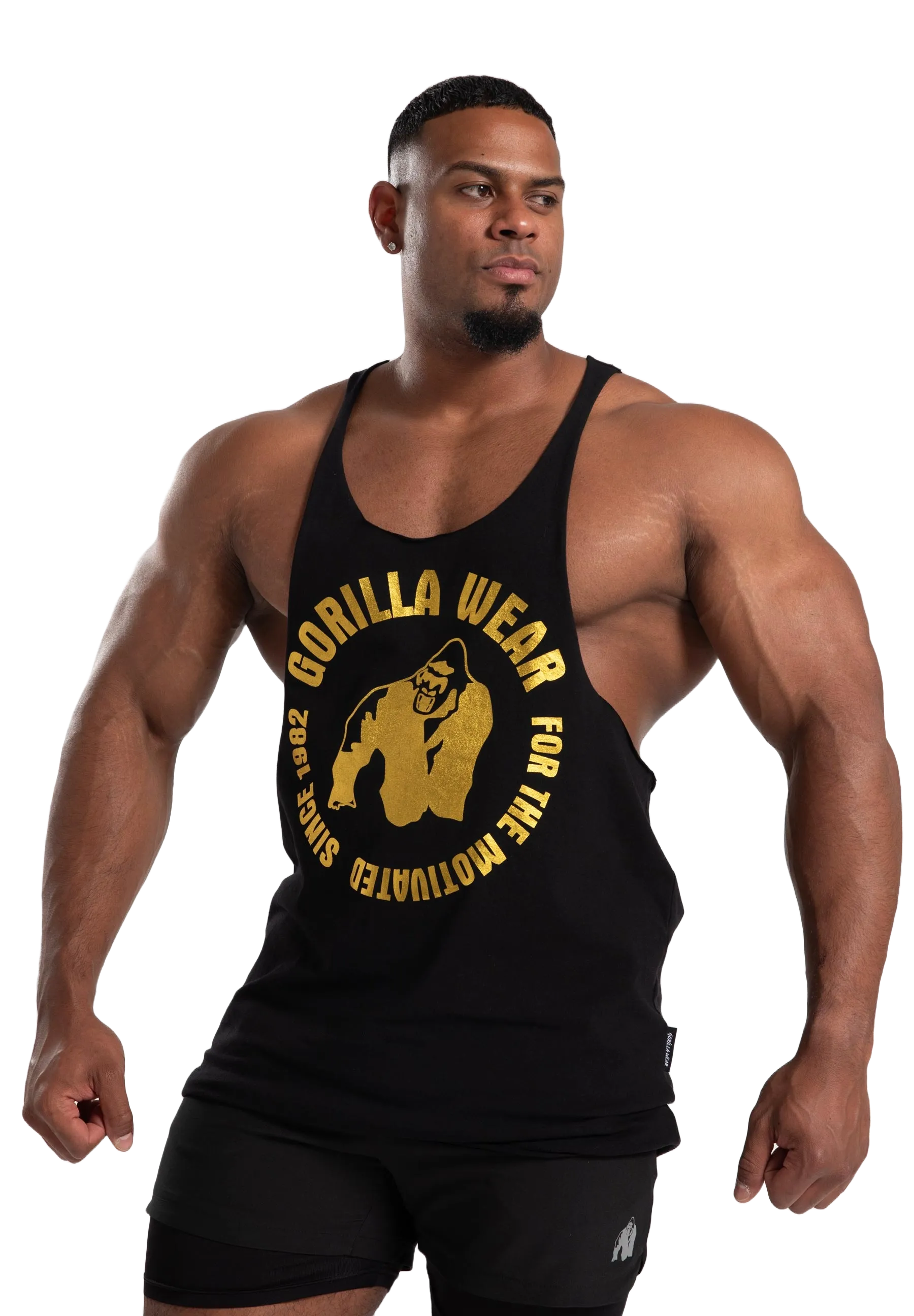 Gorilla Wear - Melrose Stringer Linned, sort guld