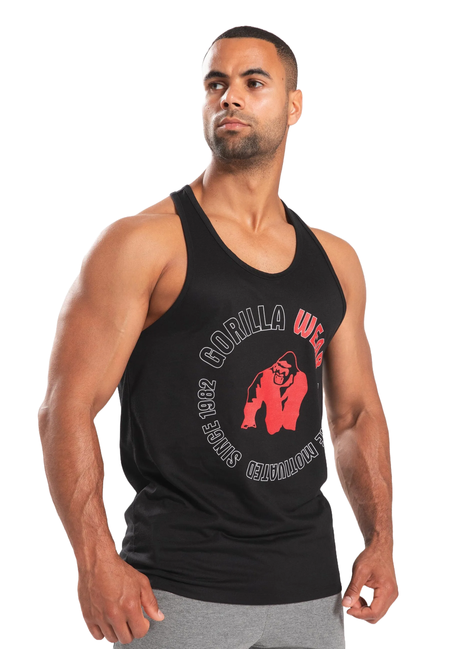 Gorilla Wear Lafayette Racerback Tanktop/Lin, sort