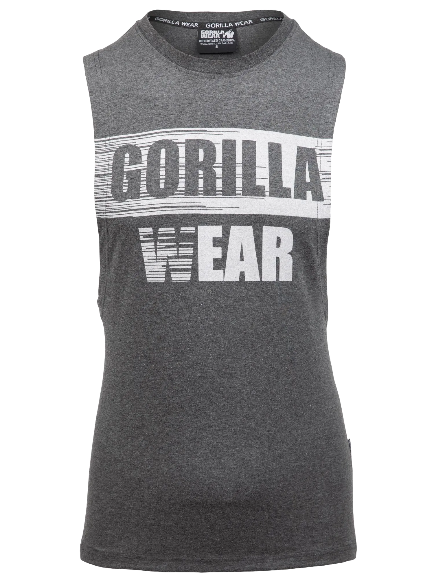 Gorilla Wear Lopez Drop Armhole Tank Top/Linne, dark grey melange