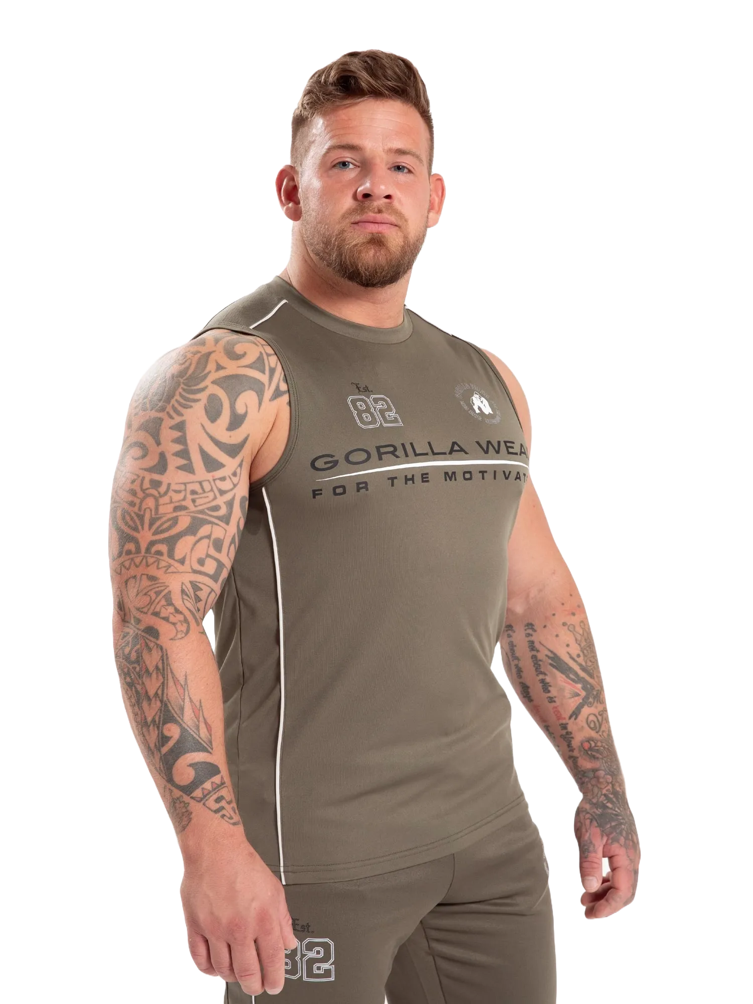 Gorilla Wear Broxton Tanktop/Linned, armygrøn