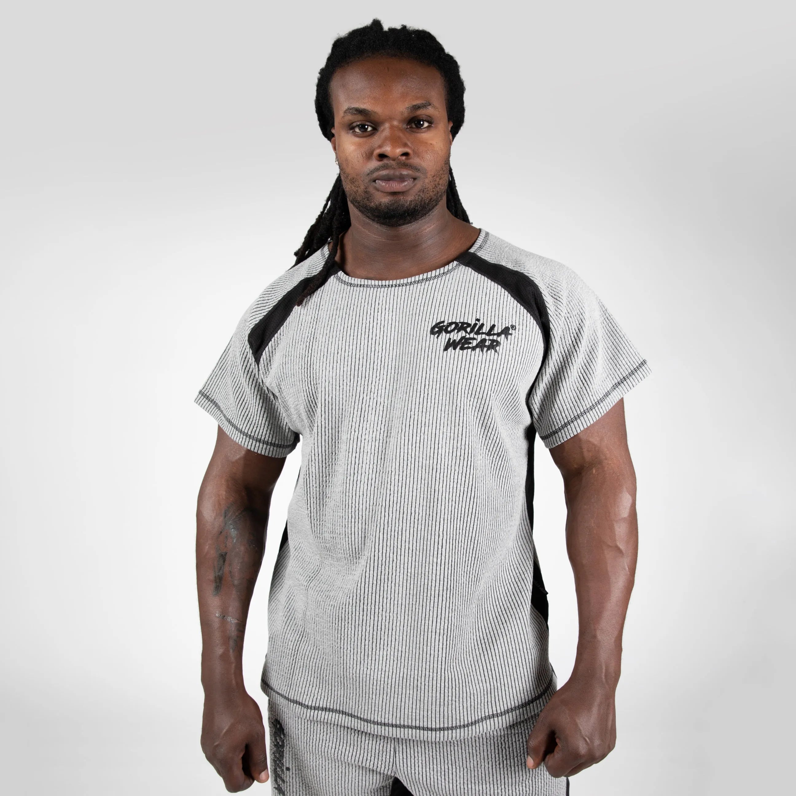 Gorilla Wear Augustine Old School Work Out Top T-shirt, grå