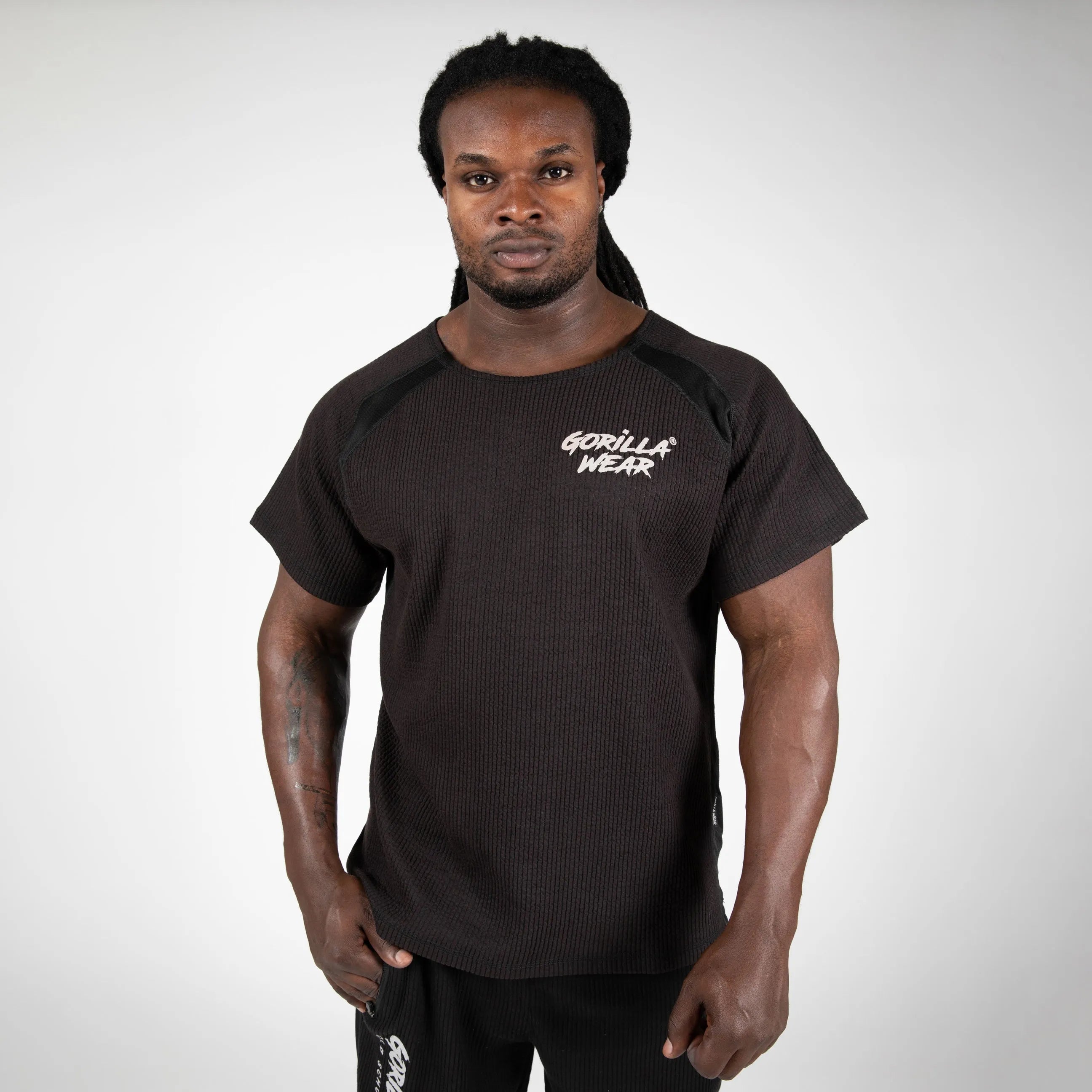 Gorilla Wear Augustine Old School Work Out Top T-shirt, sort