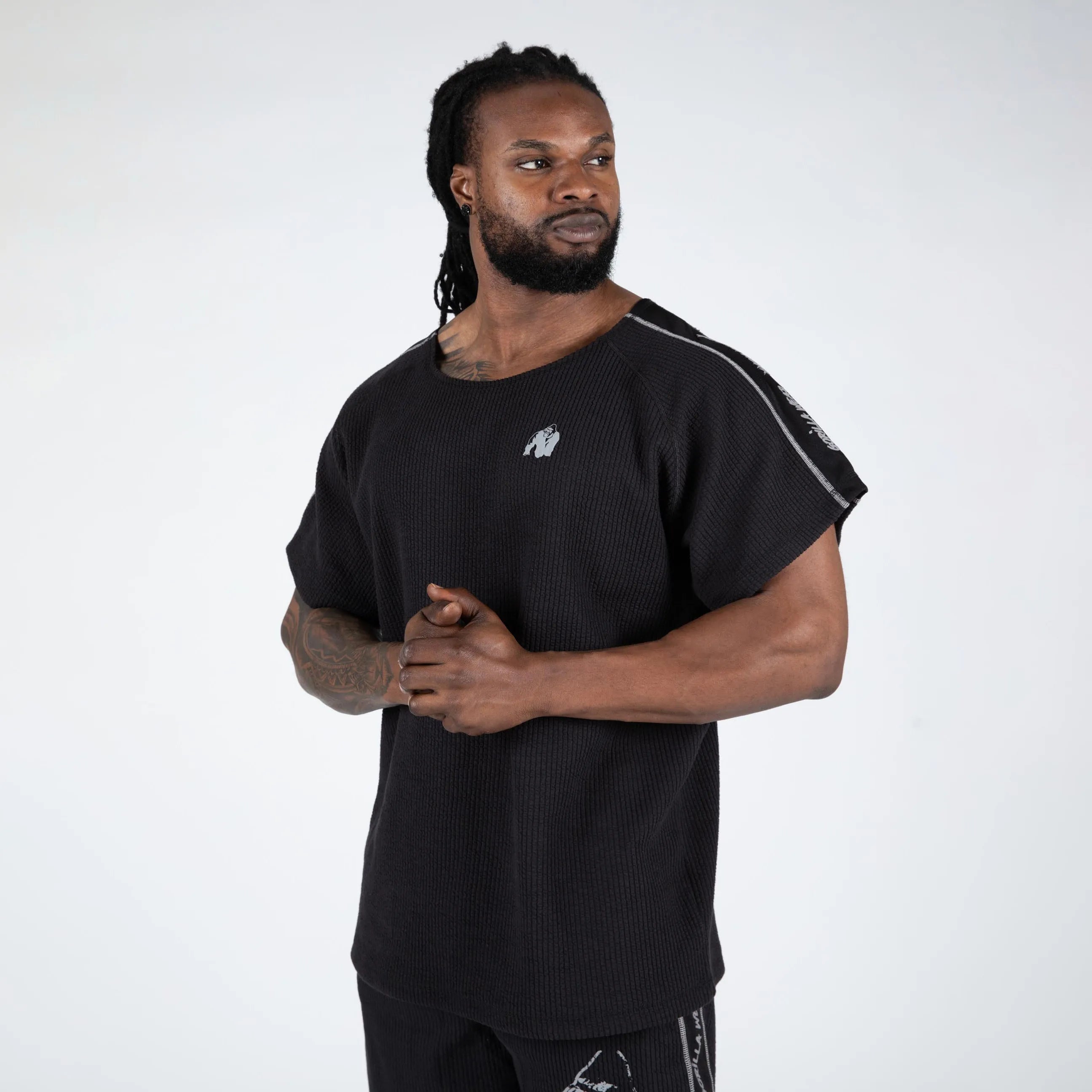 Gorilla Wear Buffalo Old School Workout Top T-shirt, sort/grå