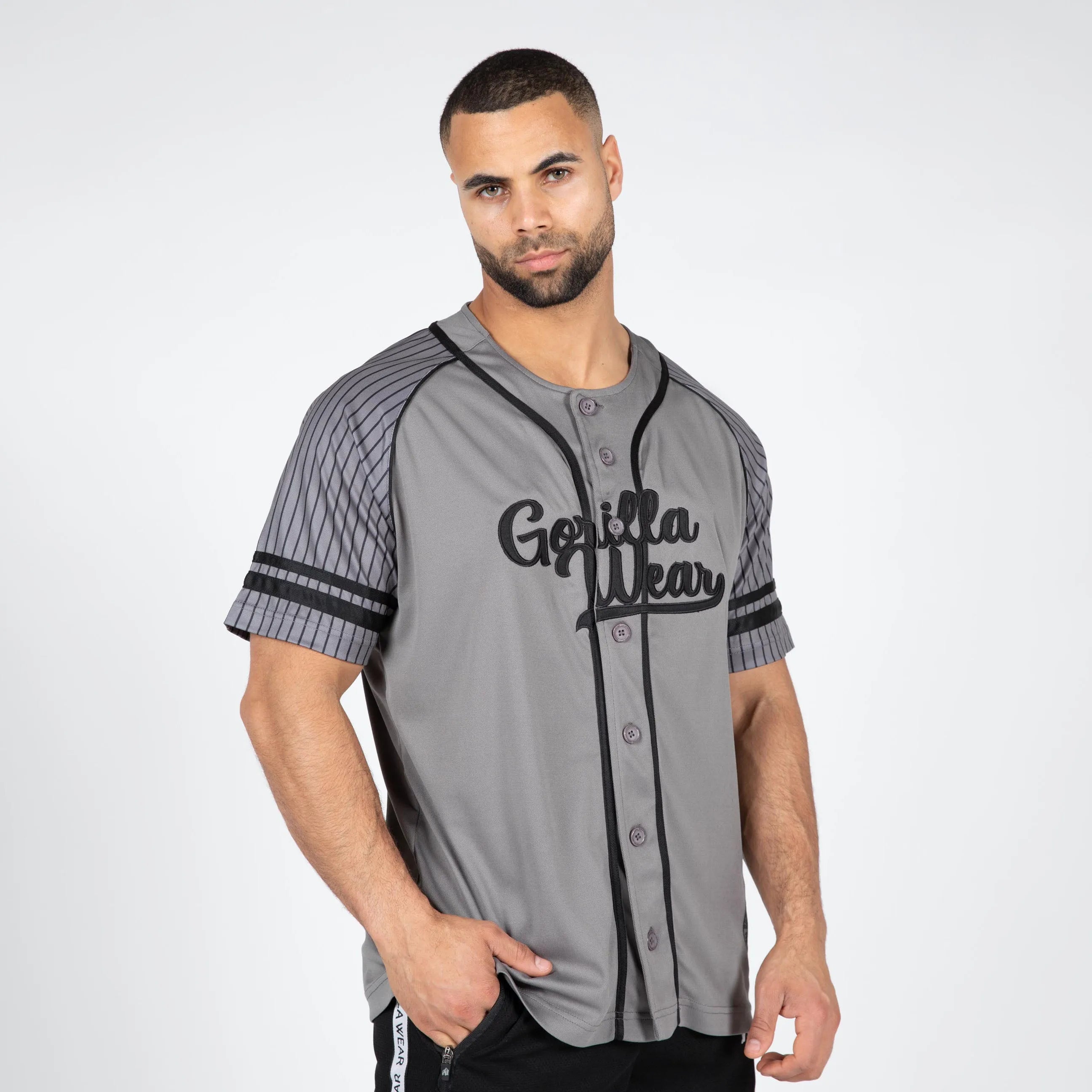 Gorilla Wear 82 baseball trøje T-shirt, grå