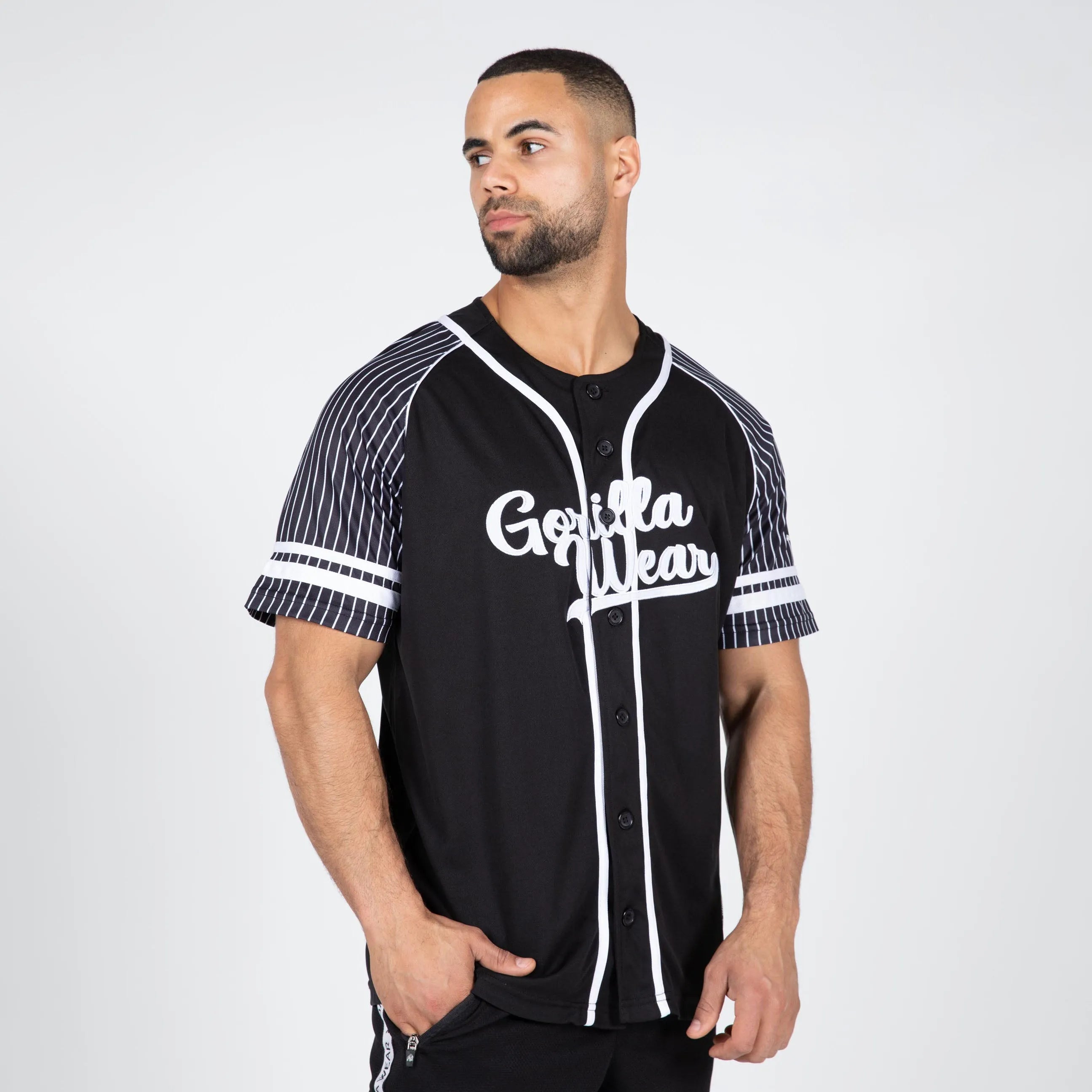 Gorilla Wear 82 baseball trøje T-shirt, sort