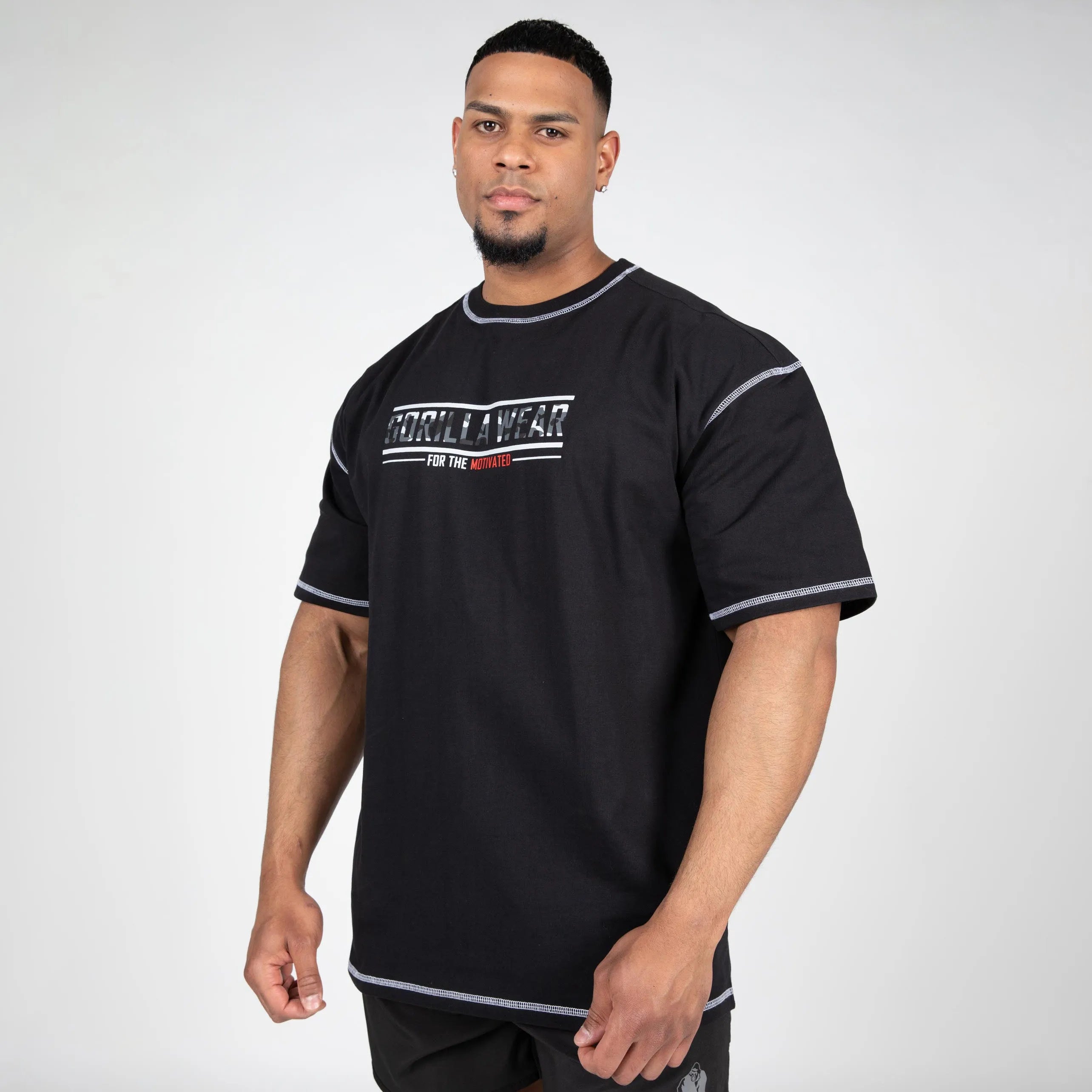 Gorilla Wear Saginaw Oversized T-shirt, sort