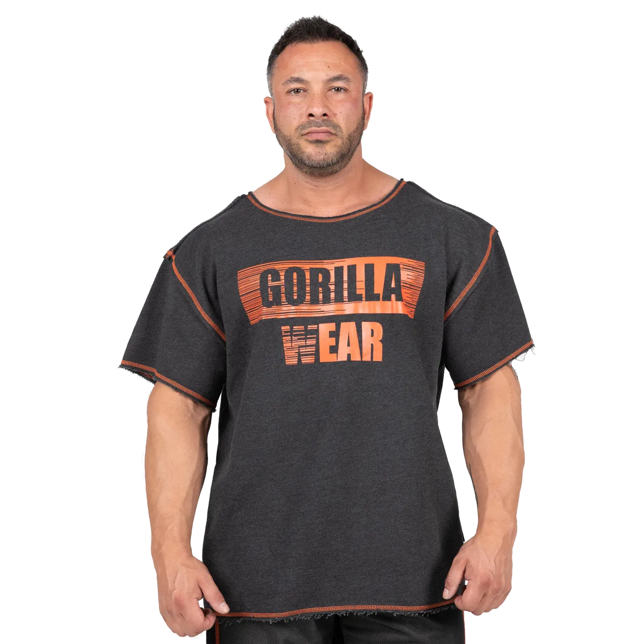 Gorilla Wear Wallace Workout Top T-shirt, grå/orange