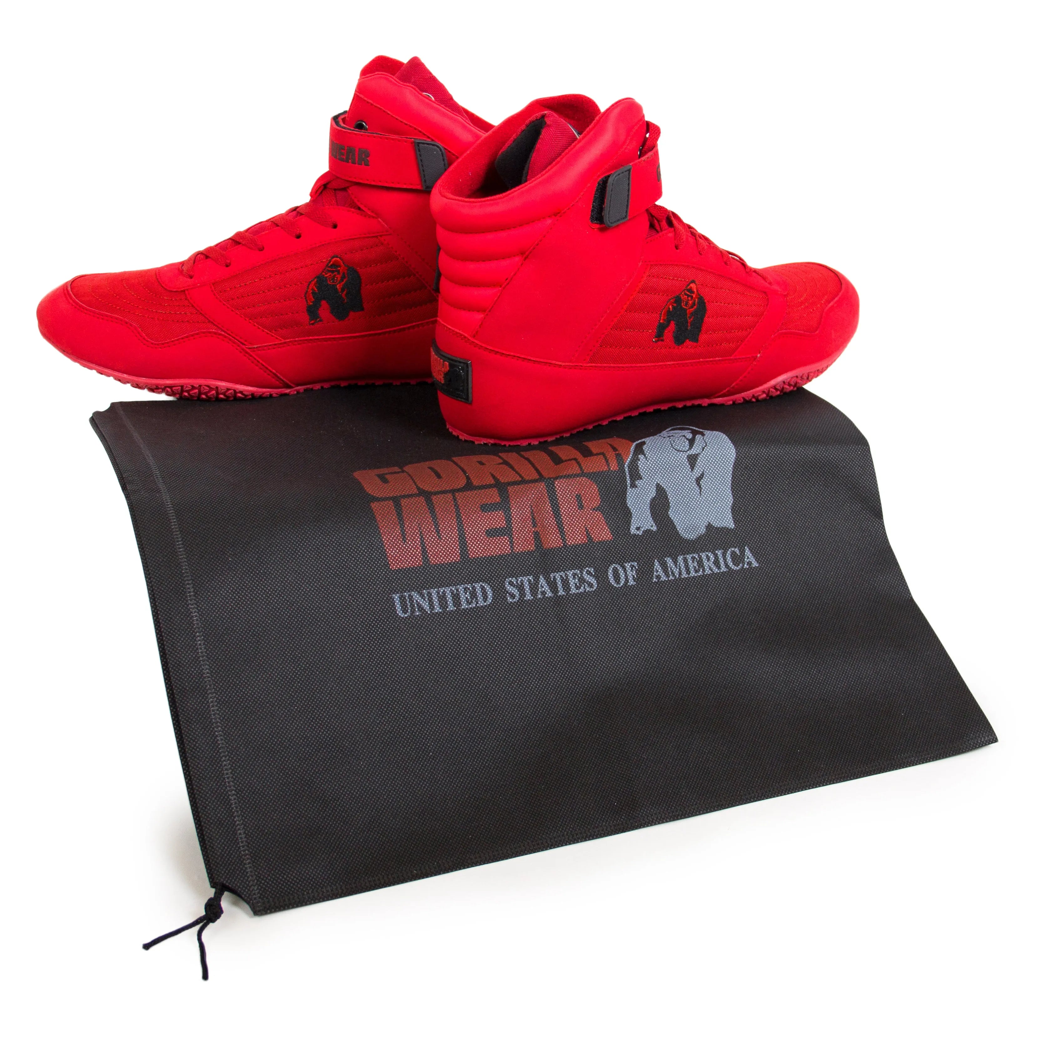 Gorilla Wear GW High Tops, red.