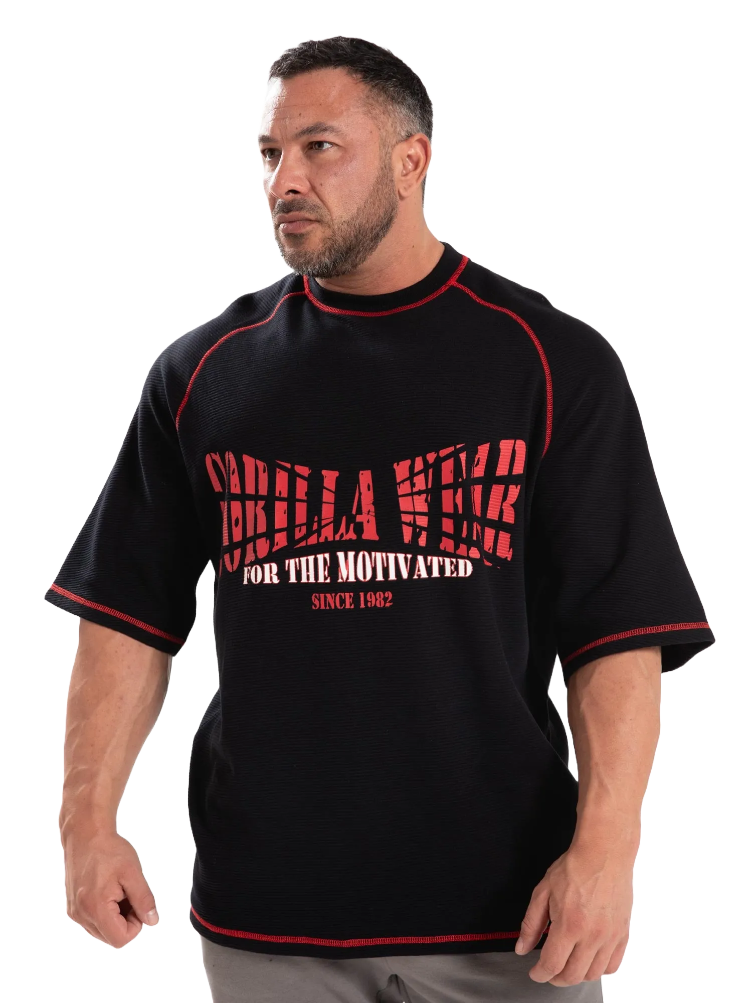Gorilla Wear Finley Oversized T-shirt, sort/rød