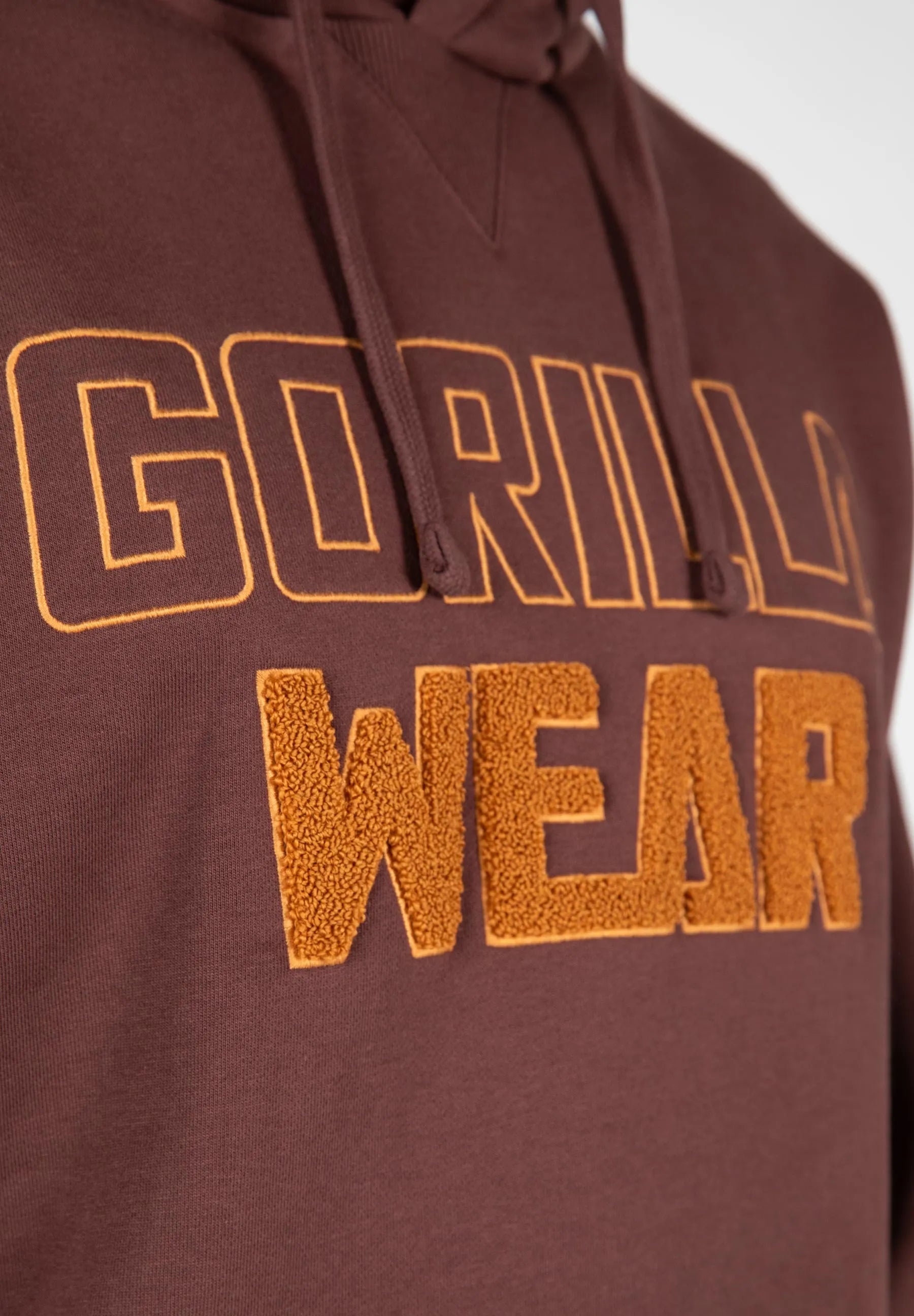 Gorilla Wear Nevada hættetrøje, brun
