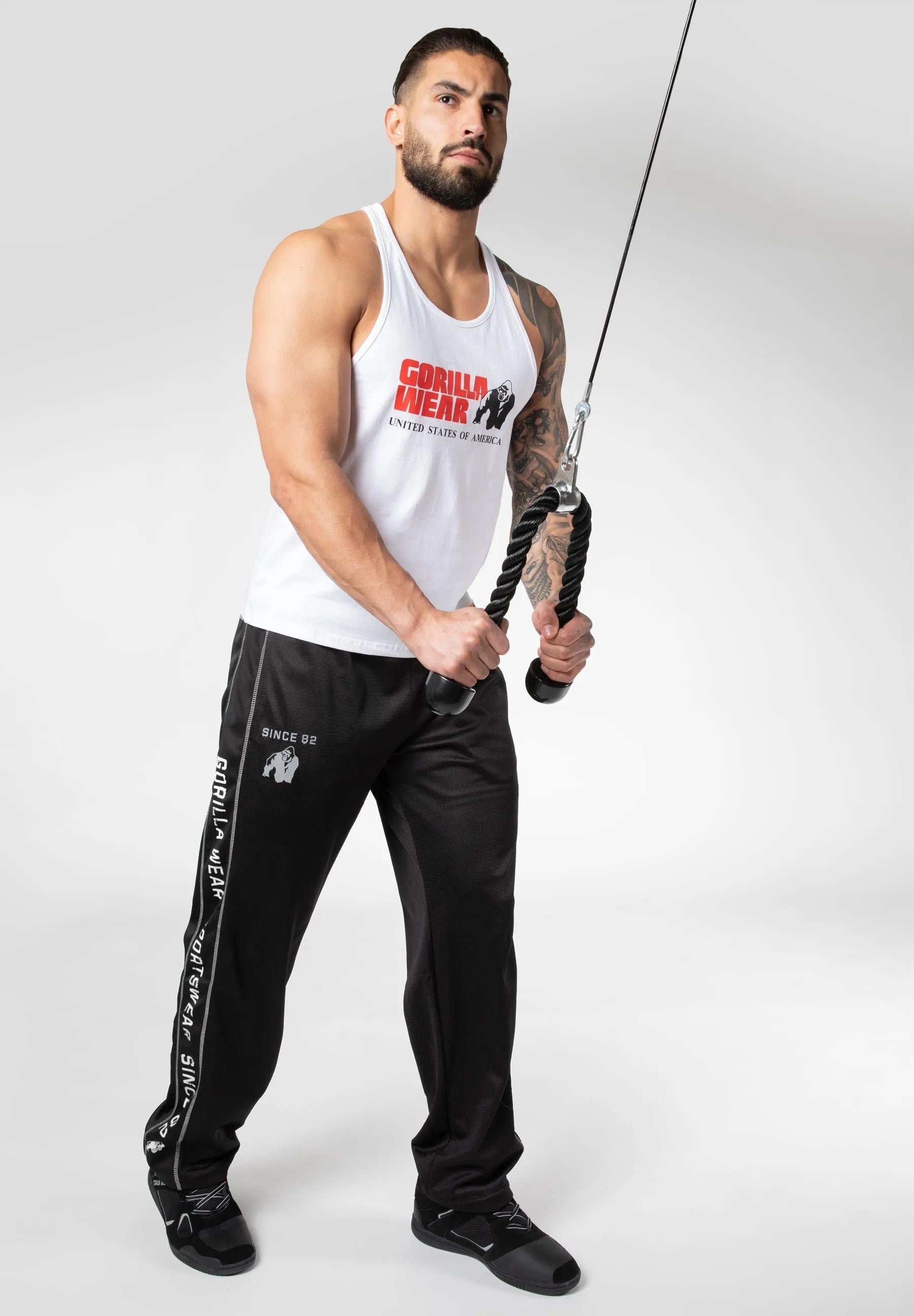 Gorilla Wear Functional Mesh Pants/Träningsbyxor, black/white
