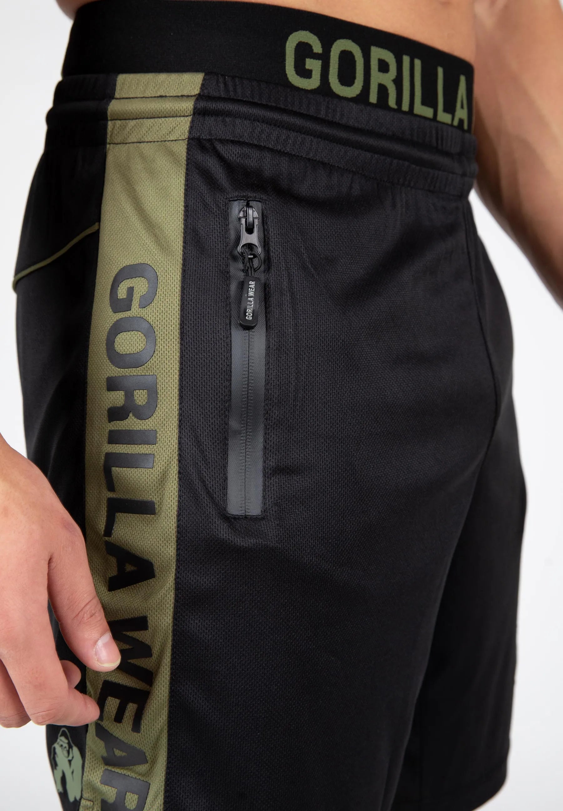 Gorilla Wear Atlanta Shorts/træningsshorts, sort/grøn