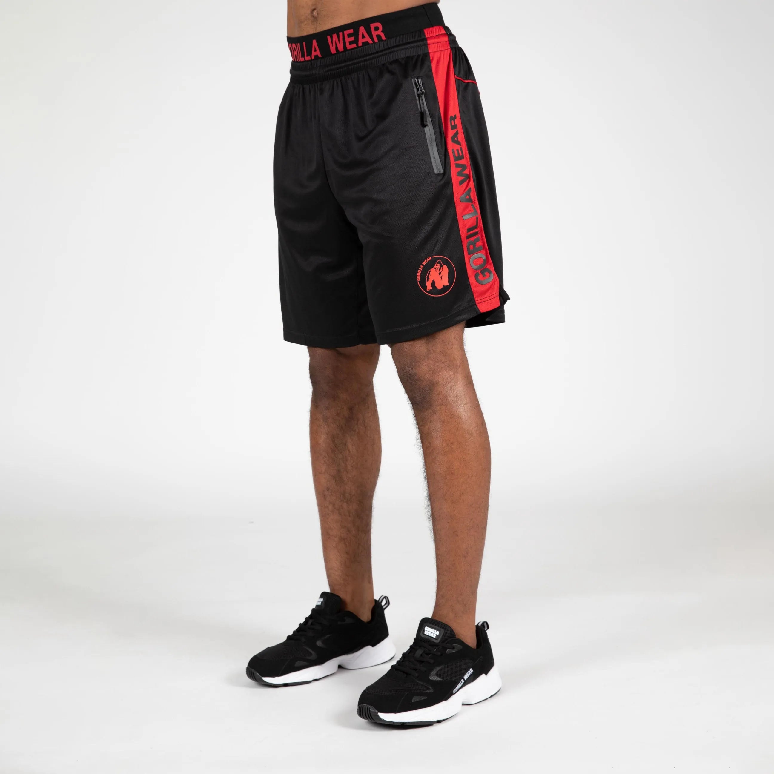 Gorilla Wear Atlanta Shorts/træningsshorts, sort/rød