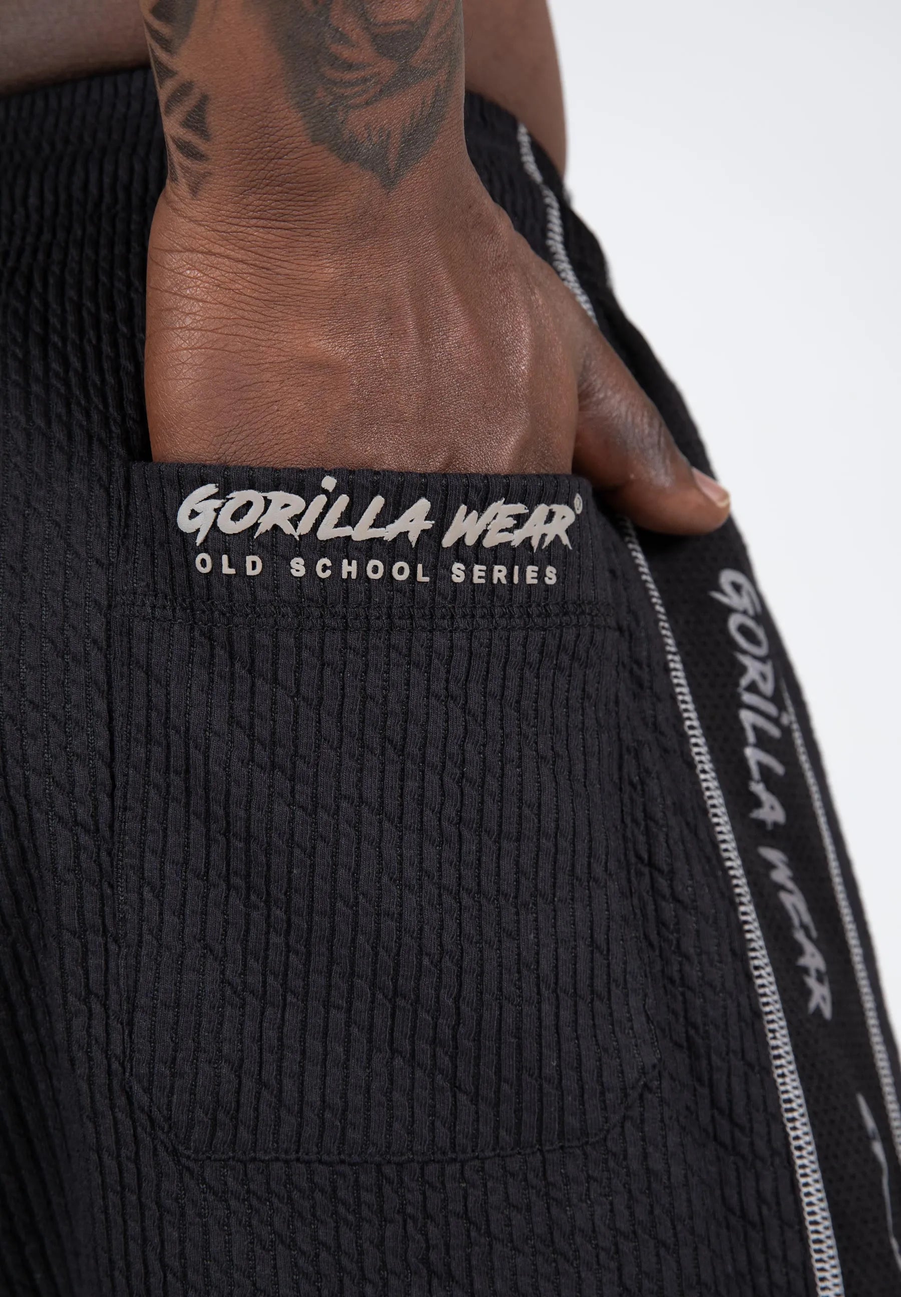 Gorilla Wear Buffalo Old School træningsshorts, sort/grå