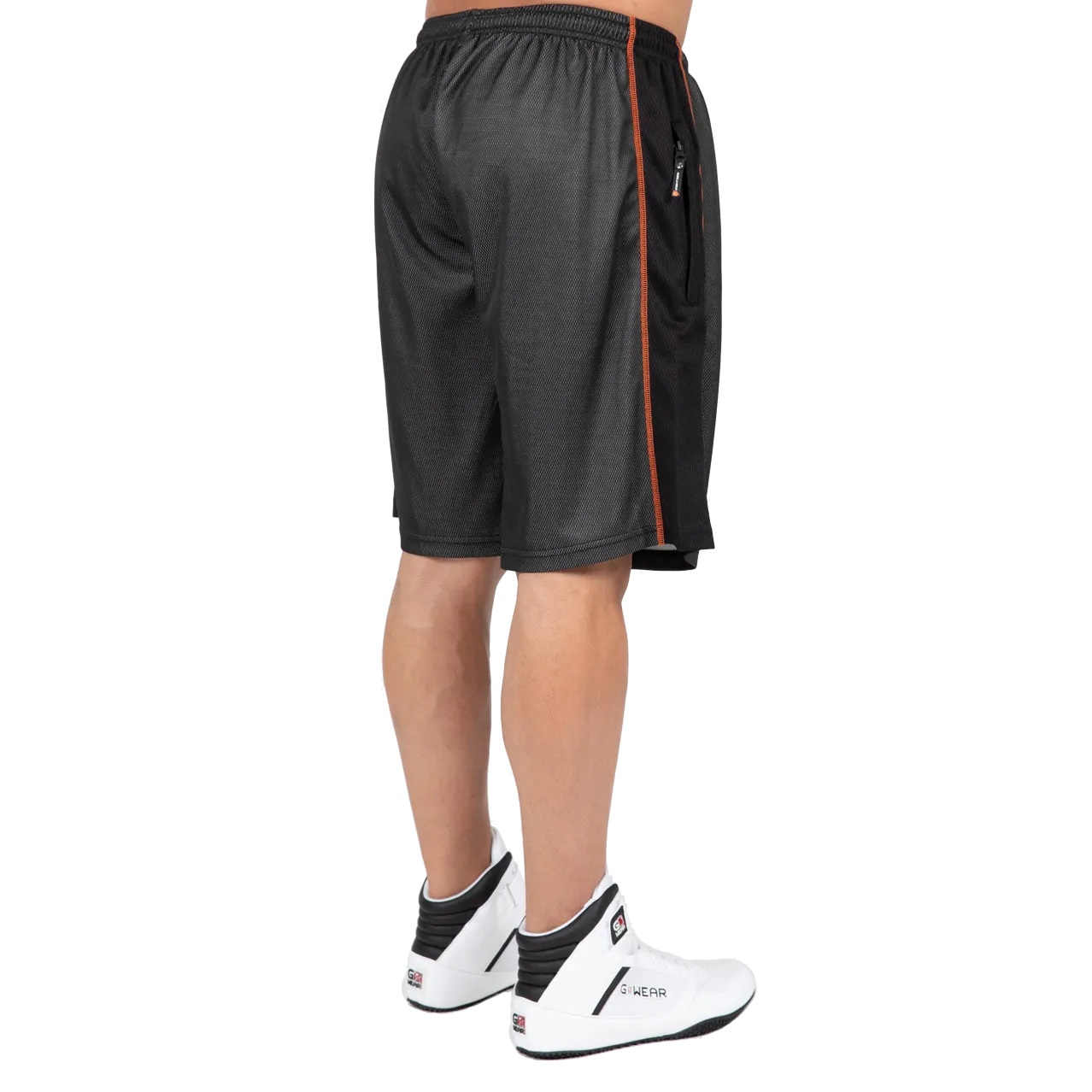 Gorilla Wear Wallace Mesh Shorts/Træningshorts, grå/orange