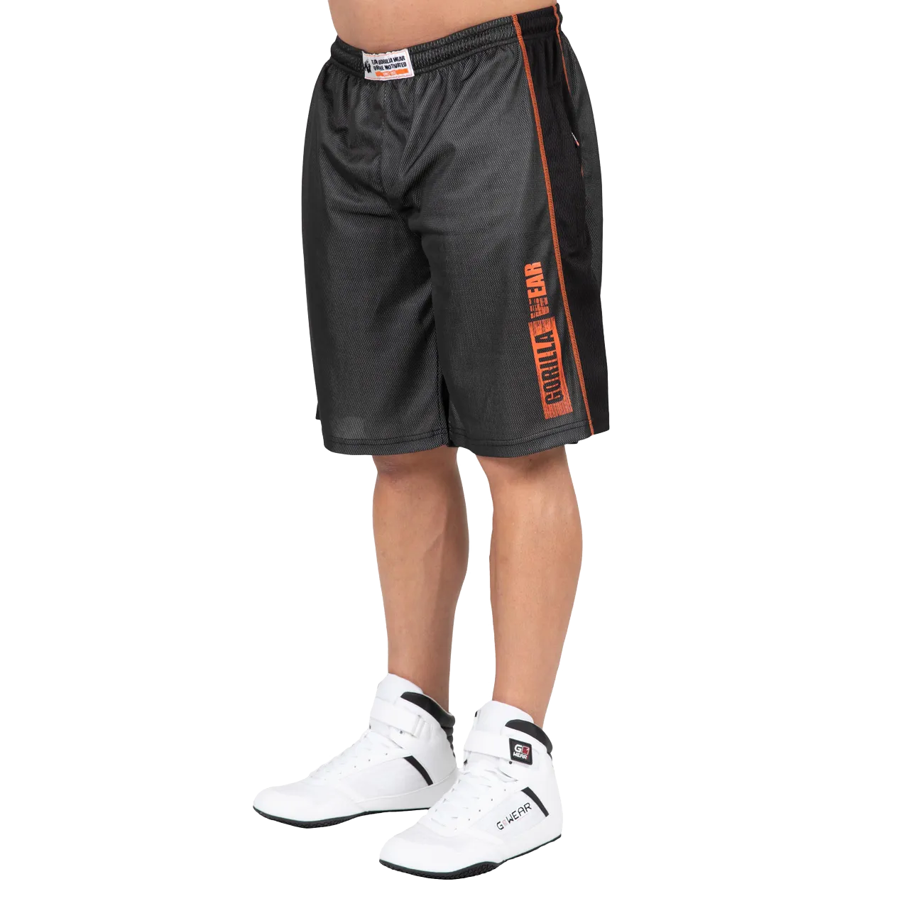 Gorilla Wear Wallace Mesh Shorts/Træningshorts, grå/orange