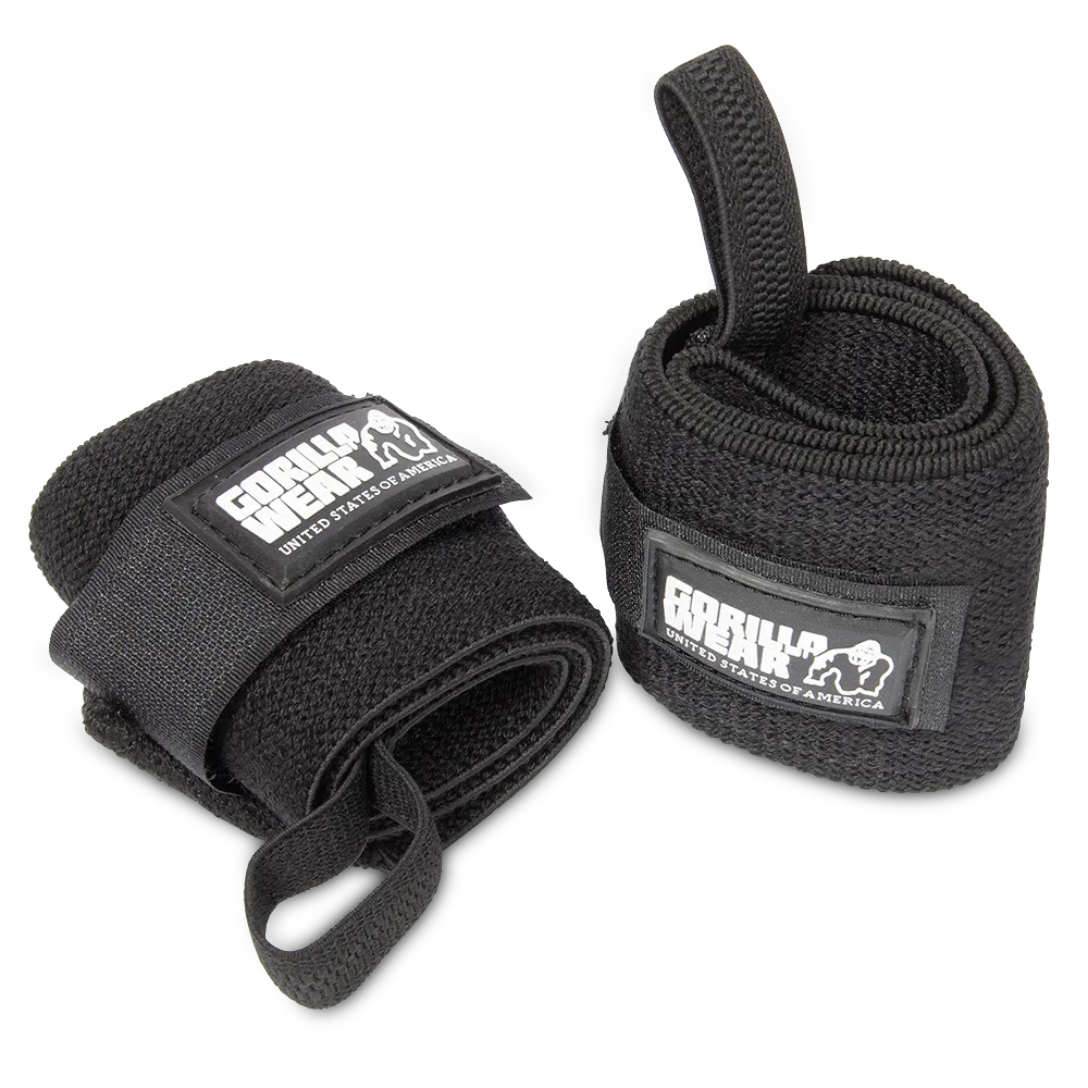 Gorilla Wear håndledsstøtter Basic, sort