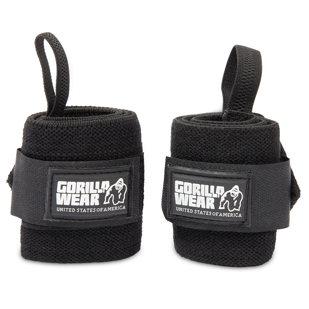 Gorilla Wear håndledsstøtter Basic, sort