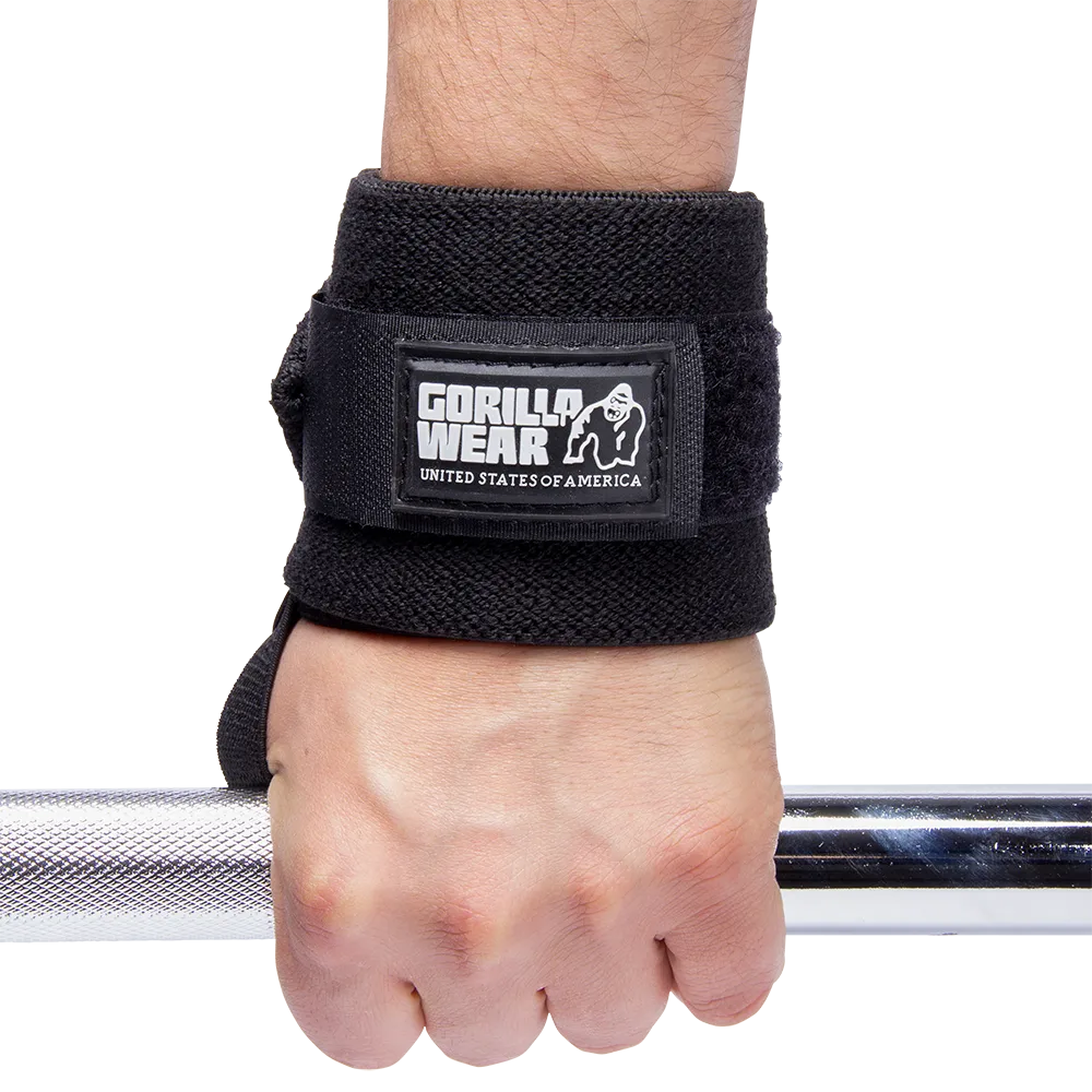 Gorilla Wear håndledsstøtter Basic, sort
