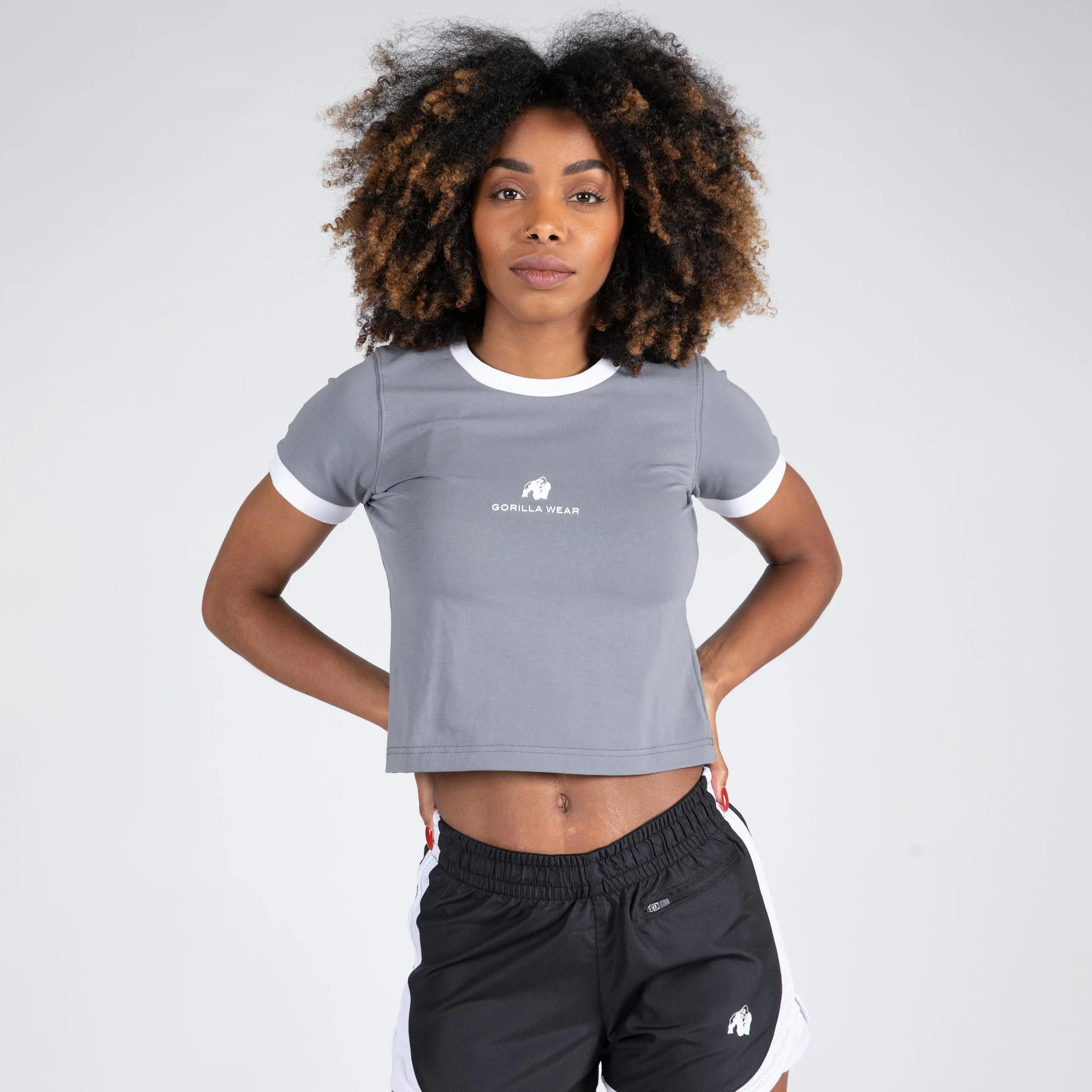 Gorilla Wear New Orleans Cropped T-shirt, grå
