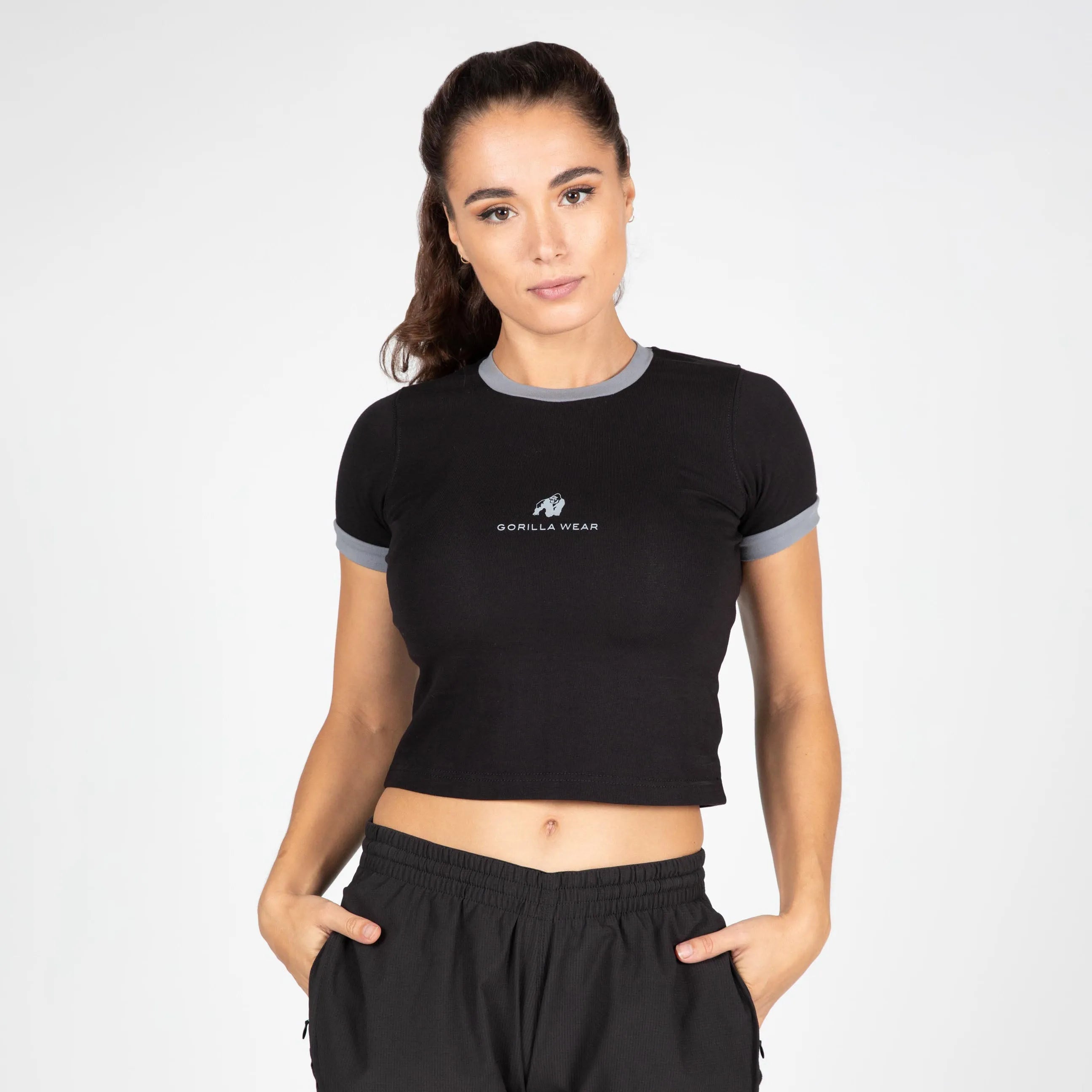 Gorilla Wear New Orleans Cropped T-shirt, sort