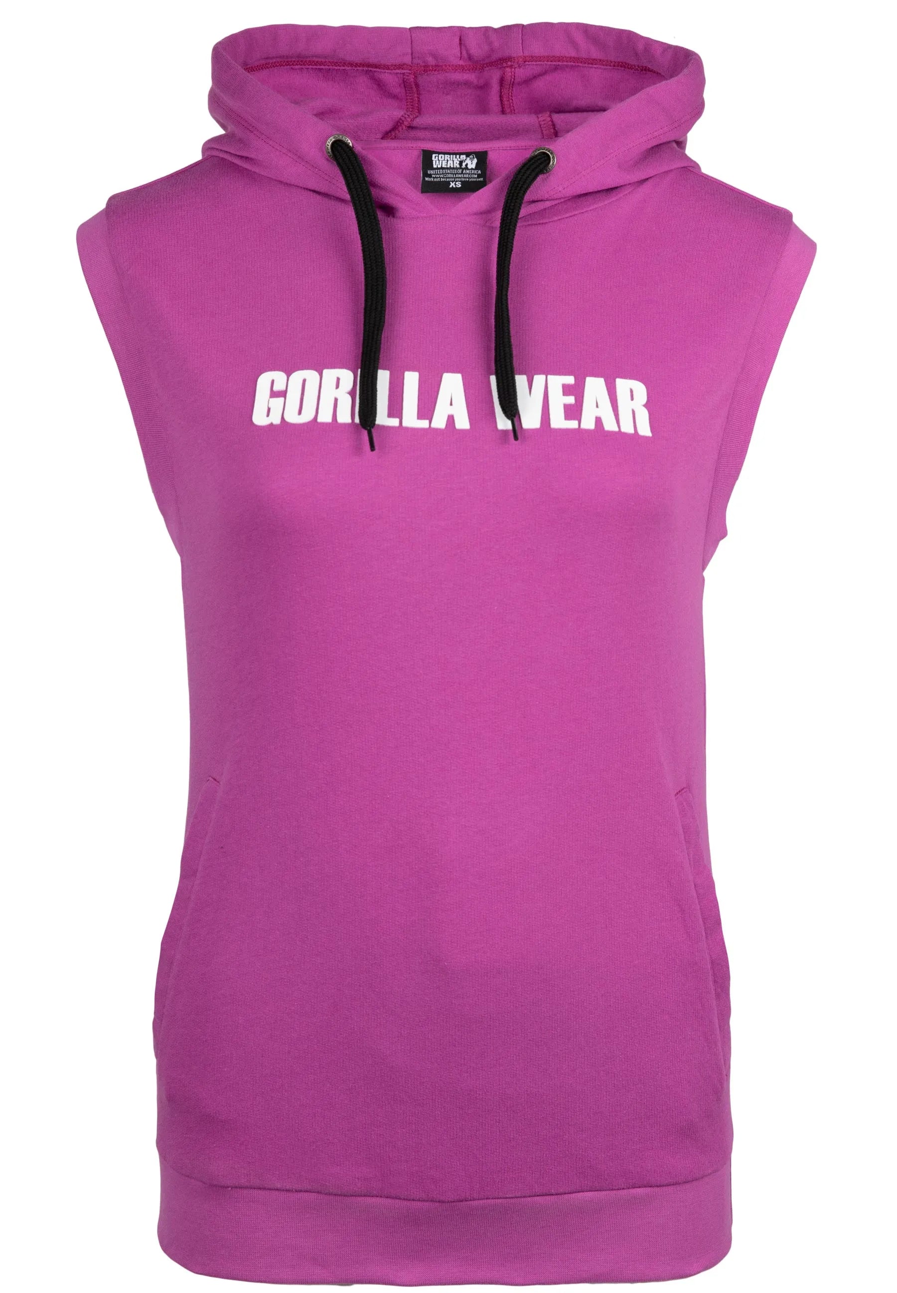 Gorilla Wear Virginia Ærmeløs Hættetrøje, pink
