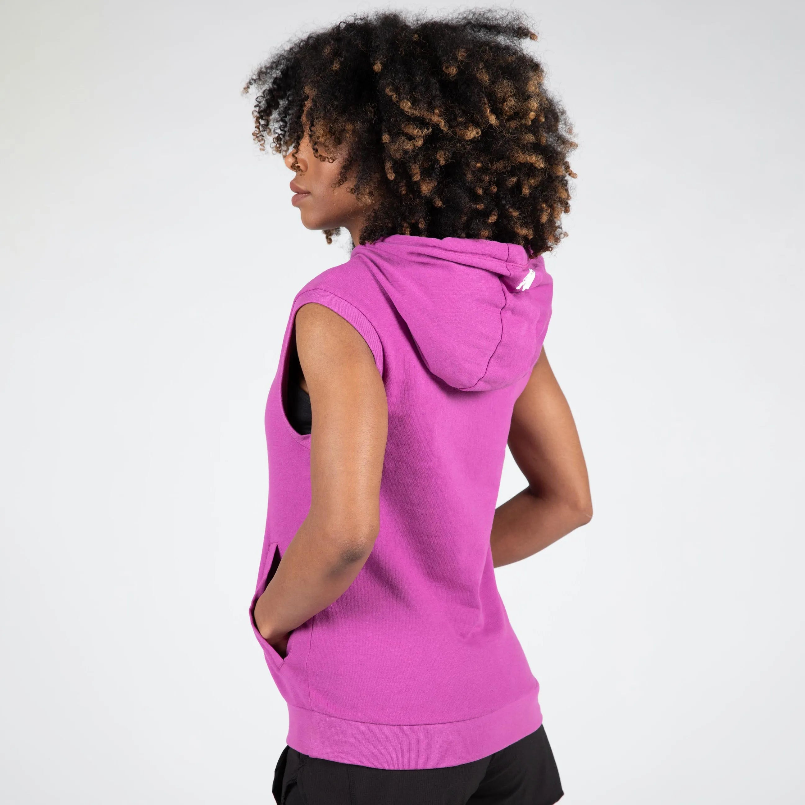 Gorilla Wear Virginia Ærmeløs Hættetrøje, pink