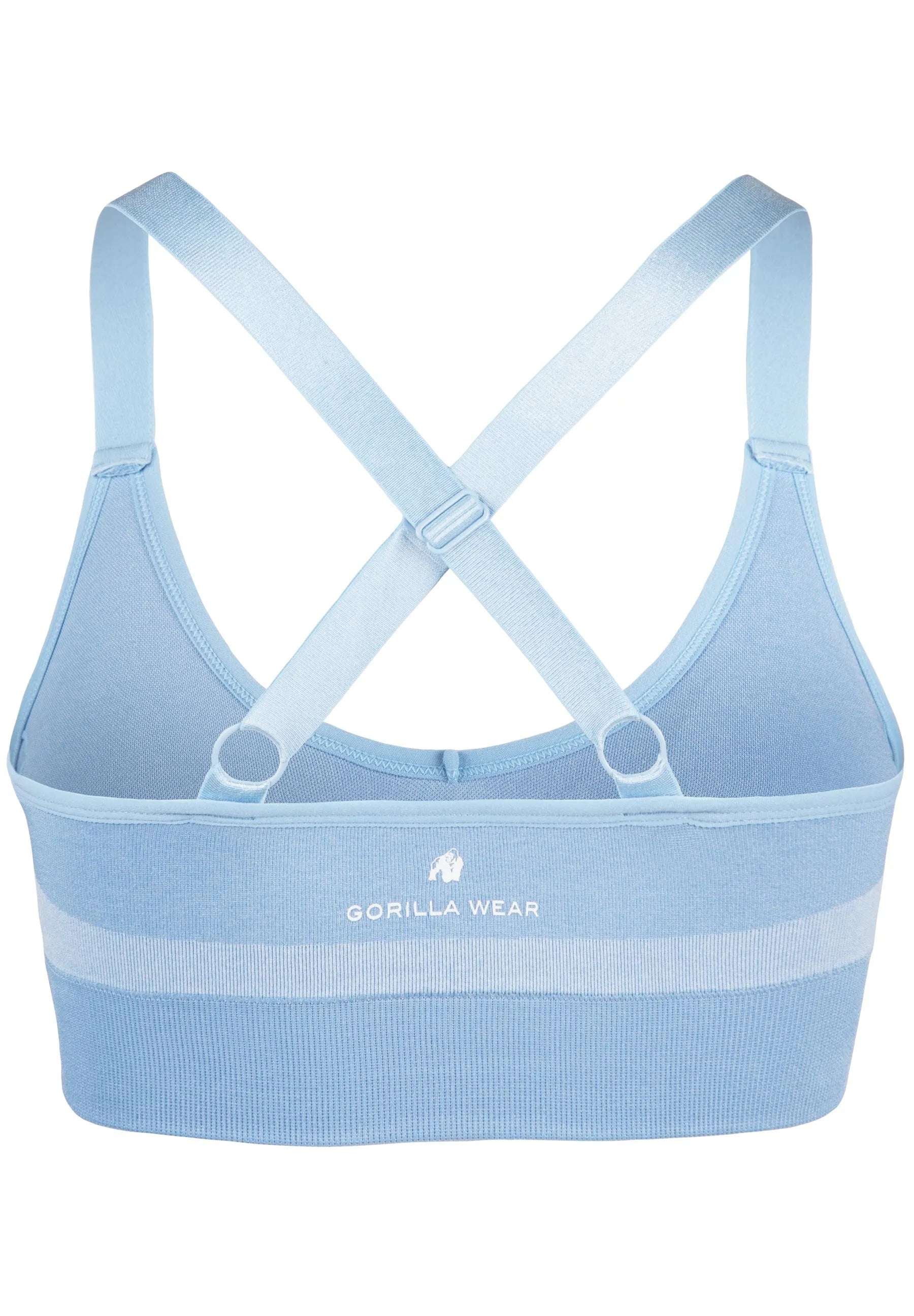 Gorilla Wear Selah Seamless Sports-BH/Sports-BH, lyseblå