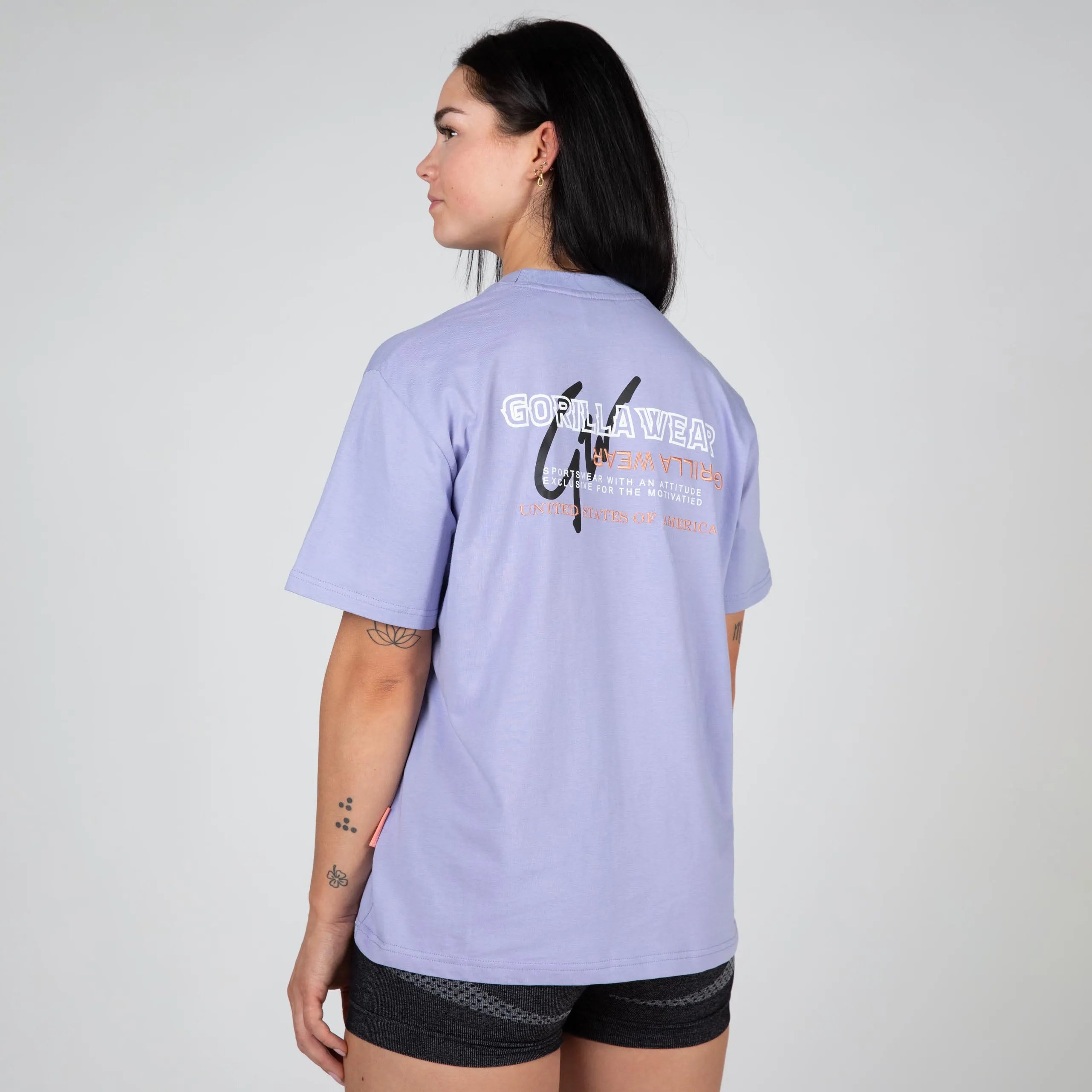 Gorilla Wear Medina Oversized T-shirt, lilla