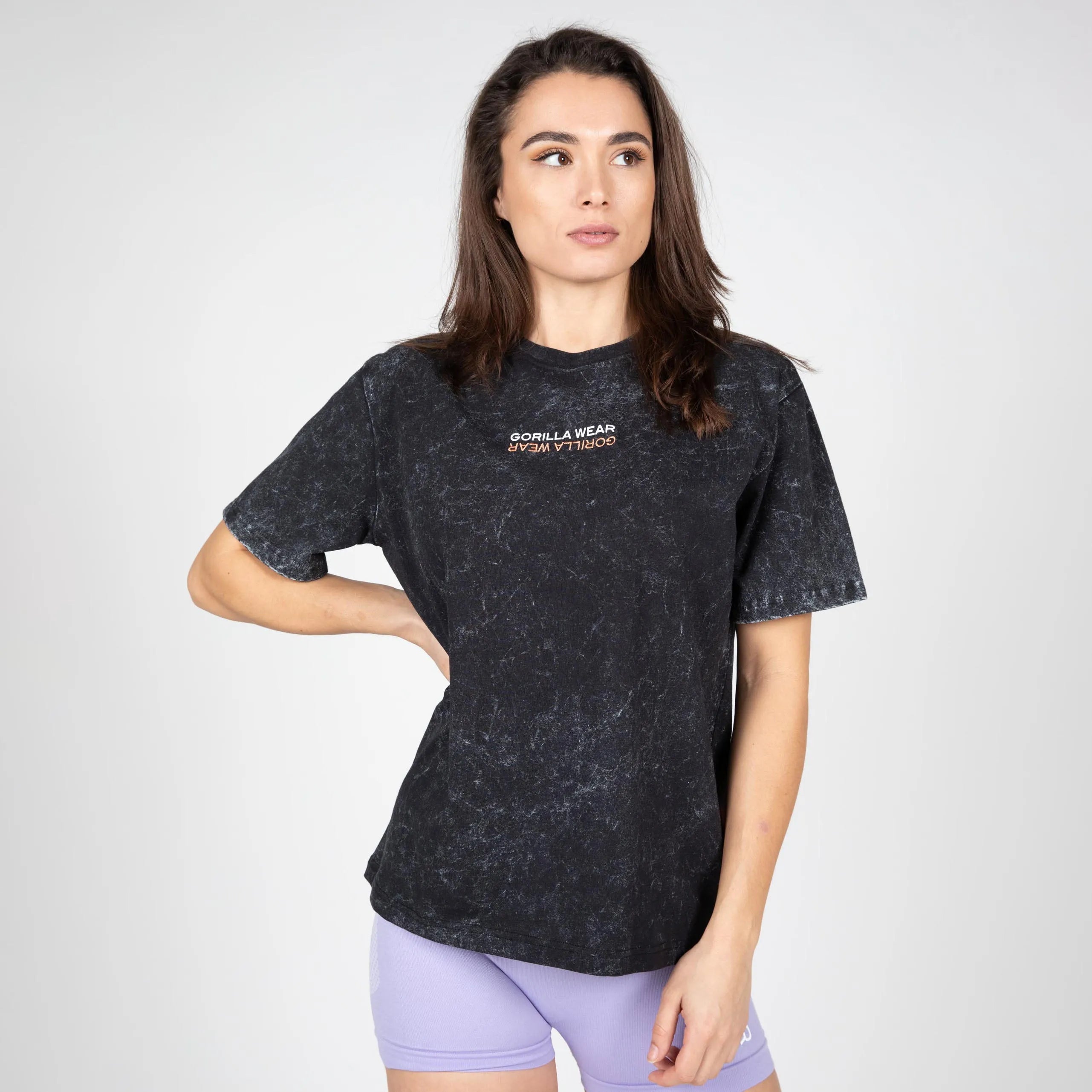 Gorilla Wear Medina Oversized T-shirt, vasket sort