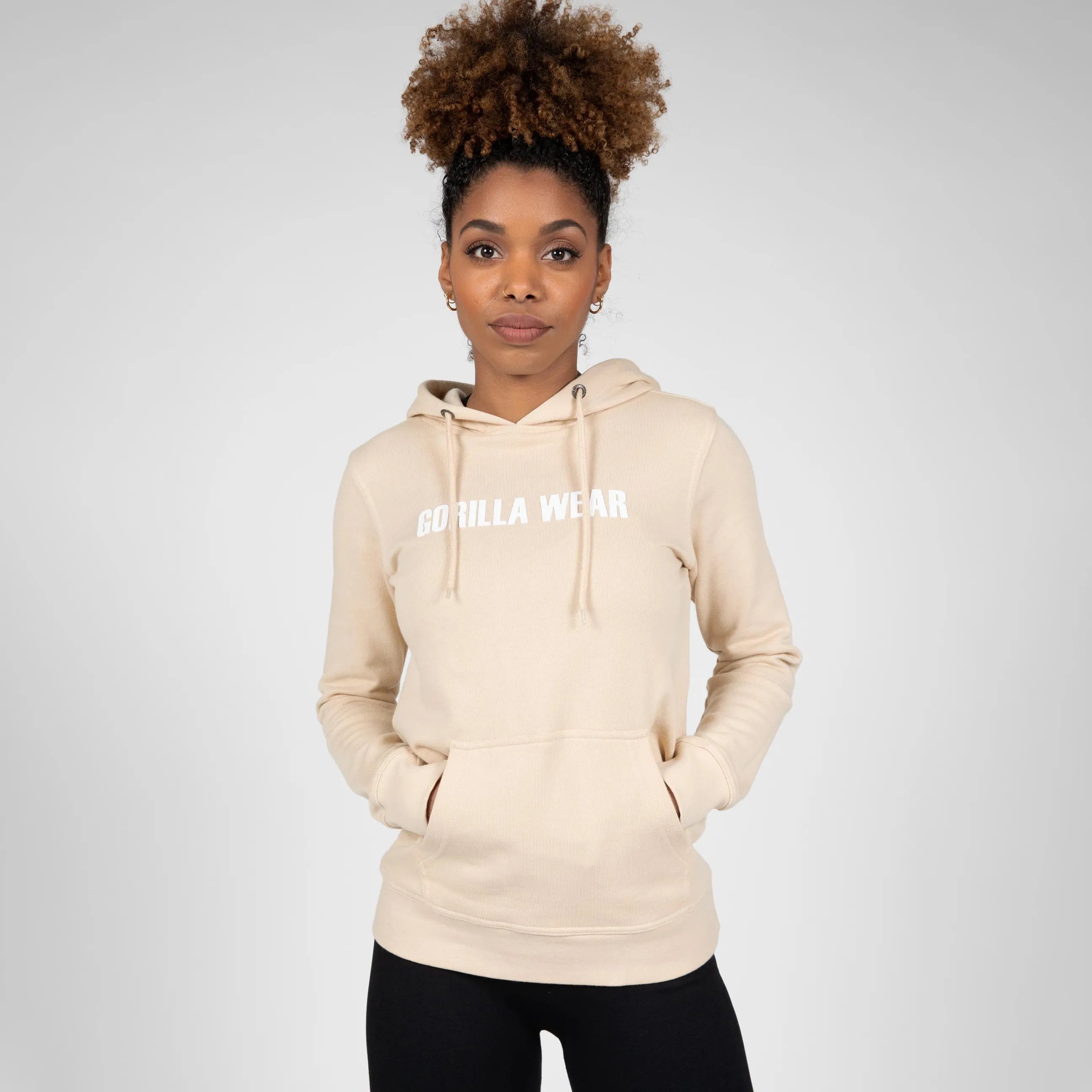 Gorilla Wear Charlotte hættetrøje, beige