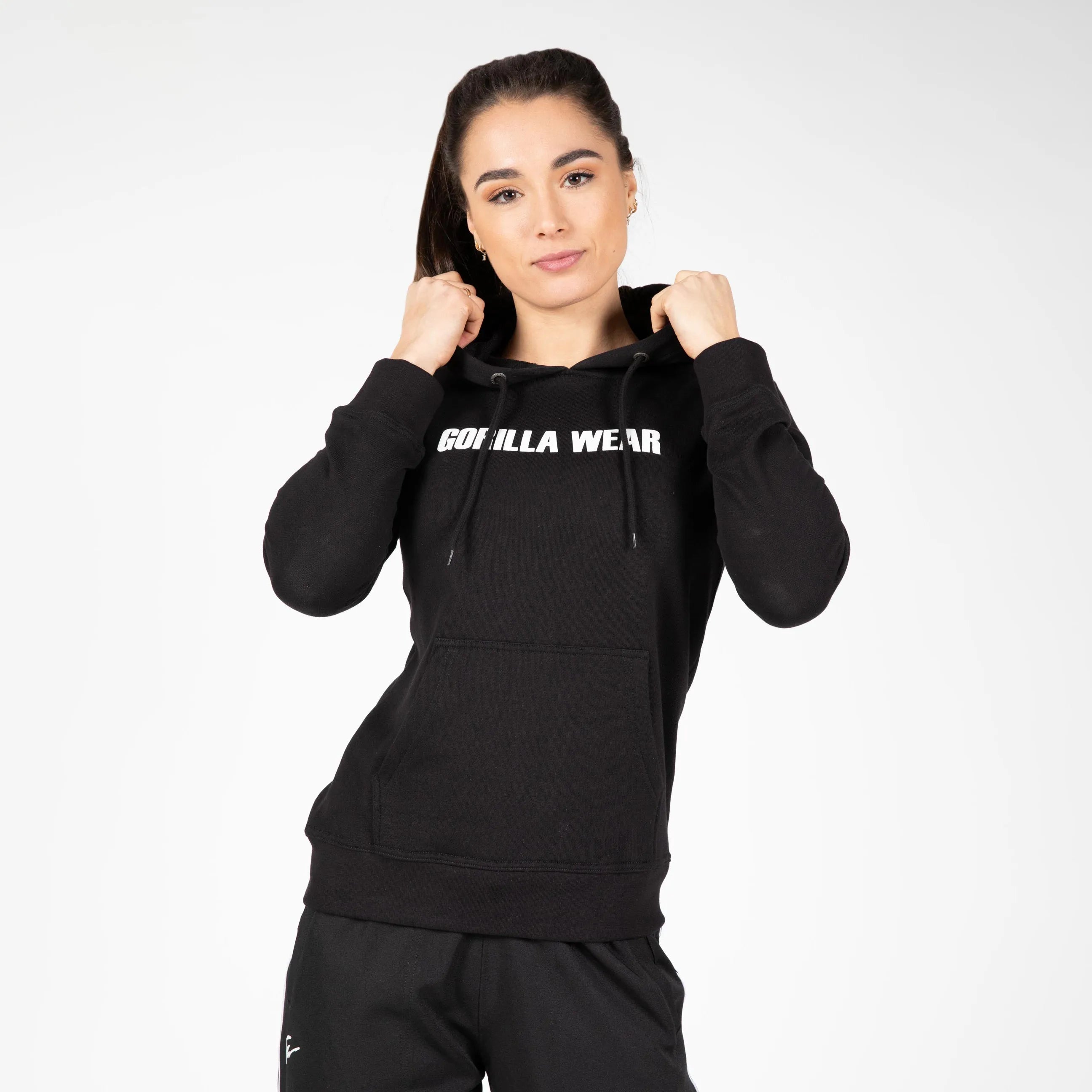 Gorilla Wear Charlotte hættetrøje, sort 